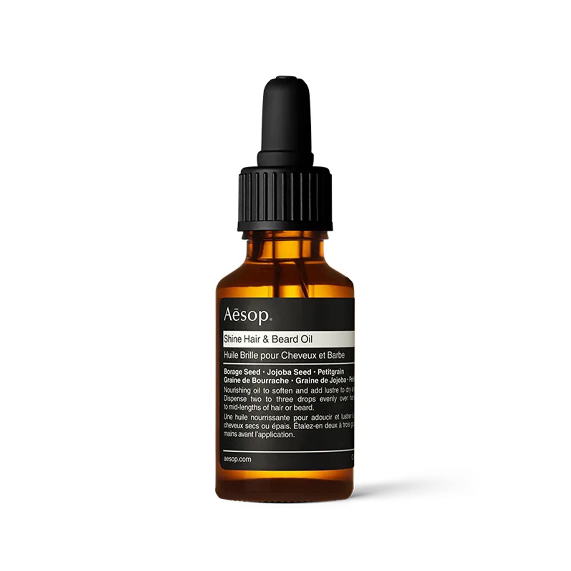 Aesop Shine Hair & Beard Oil | 25mL/0.84oz | Paraben-Free, Cruelty