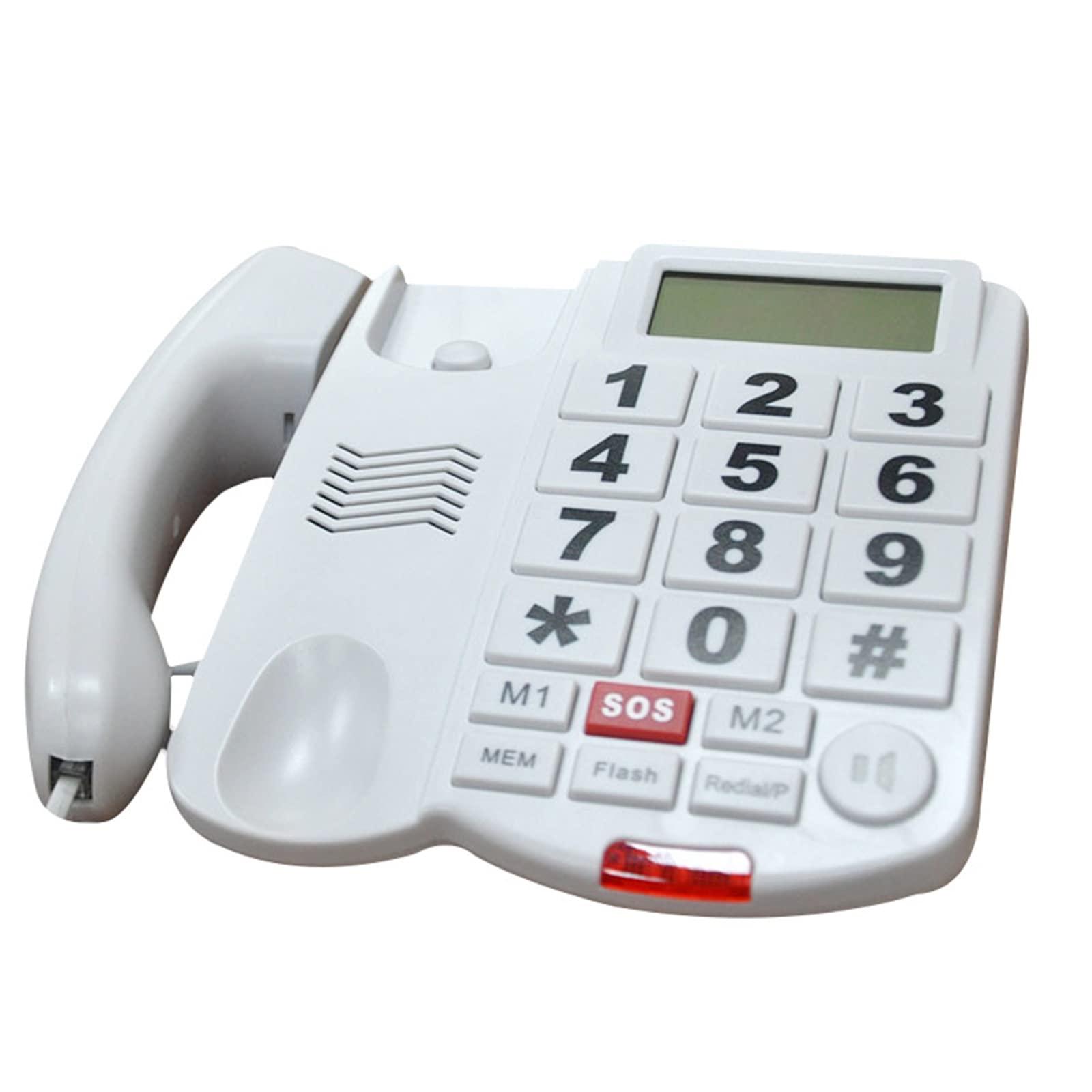 Corded Hands Free Telephone With Speaker Wired Cal... – Vicedeal - View #13