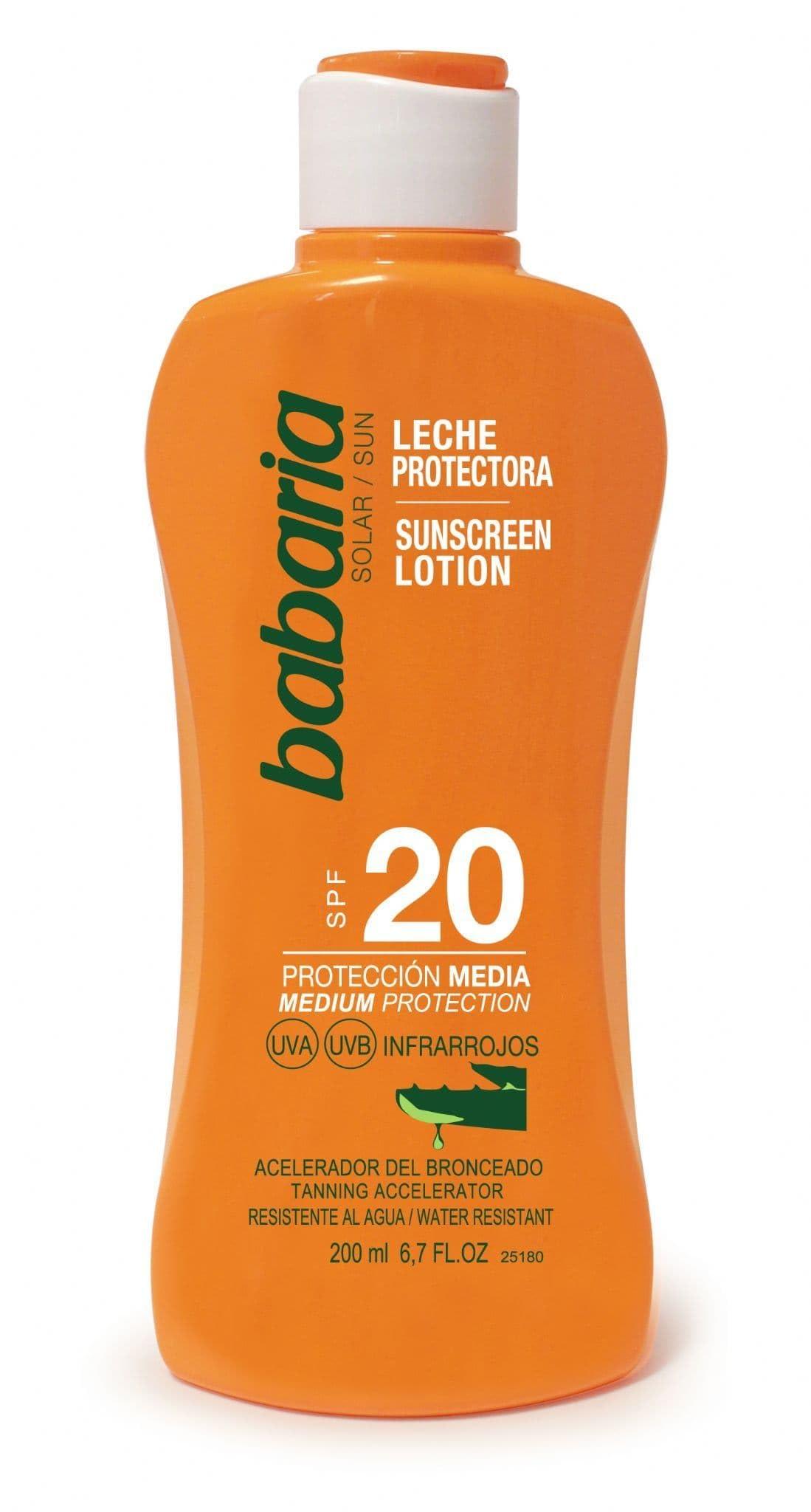 Babaria Aloe Vera Sun Milk SPF 20 UVA/UVB 200ml | Buy Now with Express  International Delivery | GoSupps.com