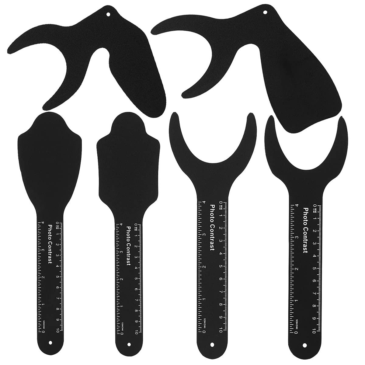 Kit De Photographie Intra-orale Dentaire - 6 Plaques Noires Pour Clichés Dentaires Précis, En Métal