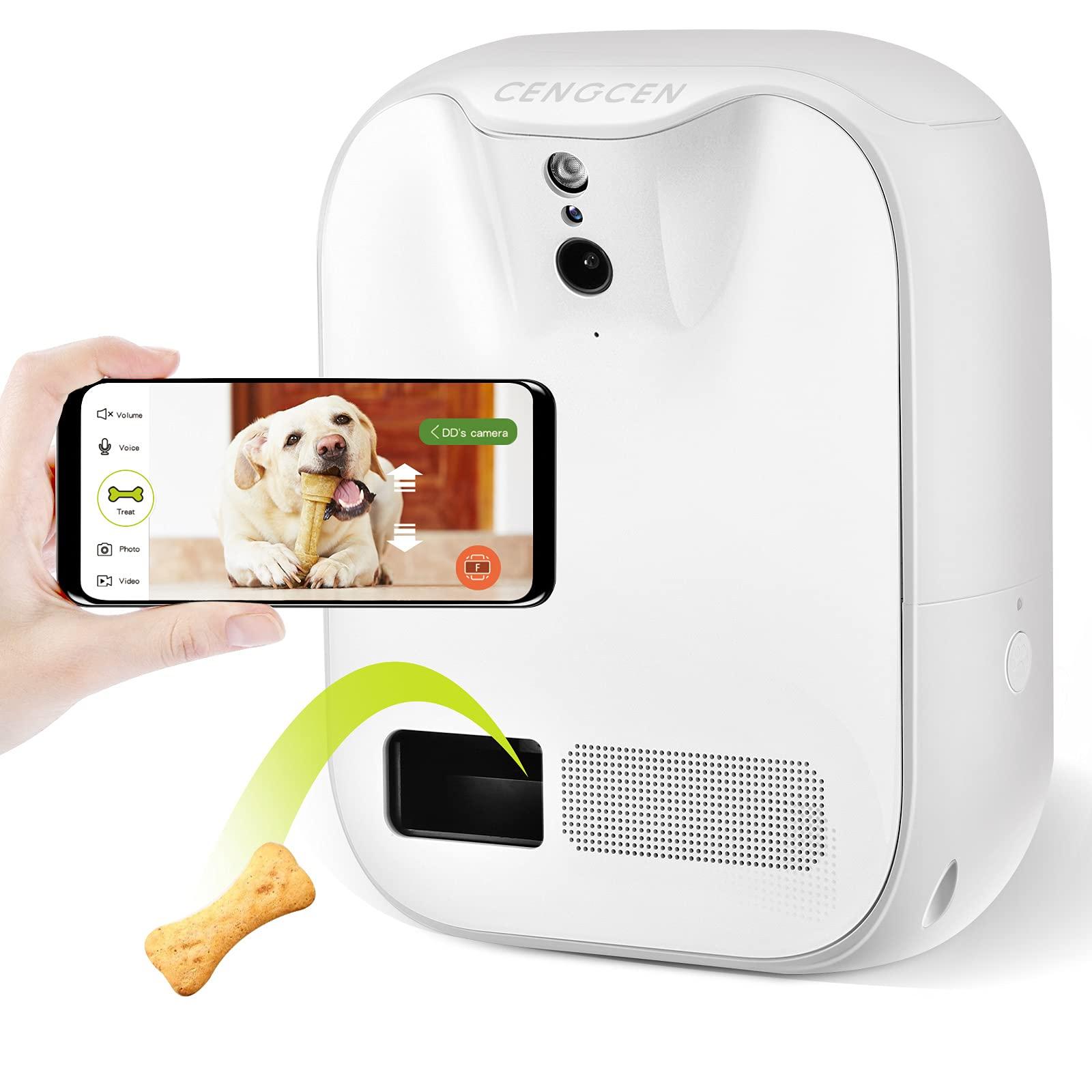 Pet Monitoring Camera Dog Treat Dispenser - CENGCEN Wifi HD Camera
