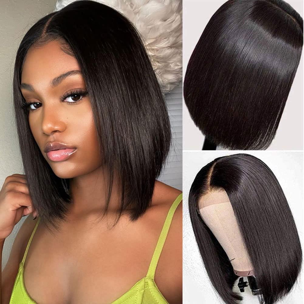 Vallbest Brazilian Virgin Human Hair Bob Wig 14 | 4x4 Lace  display picture 1
