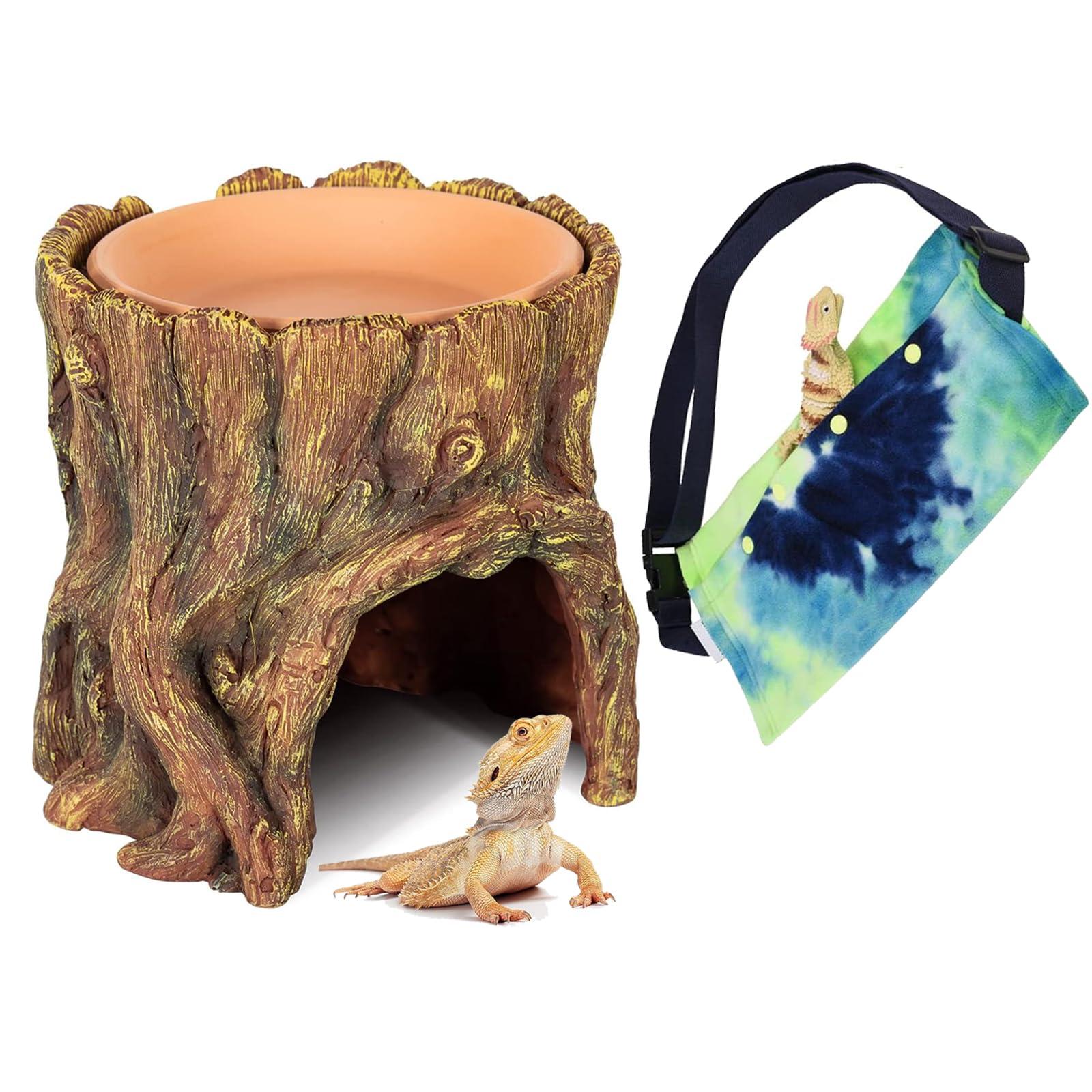 Reptile Hideouts Box With 2 Ceramic Sinks To UK | Ubuy