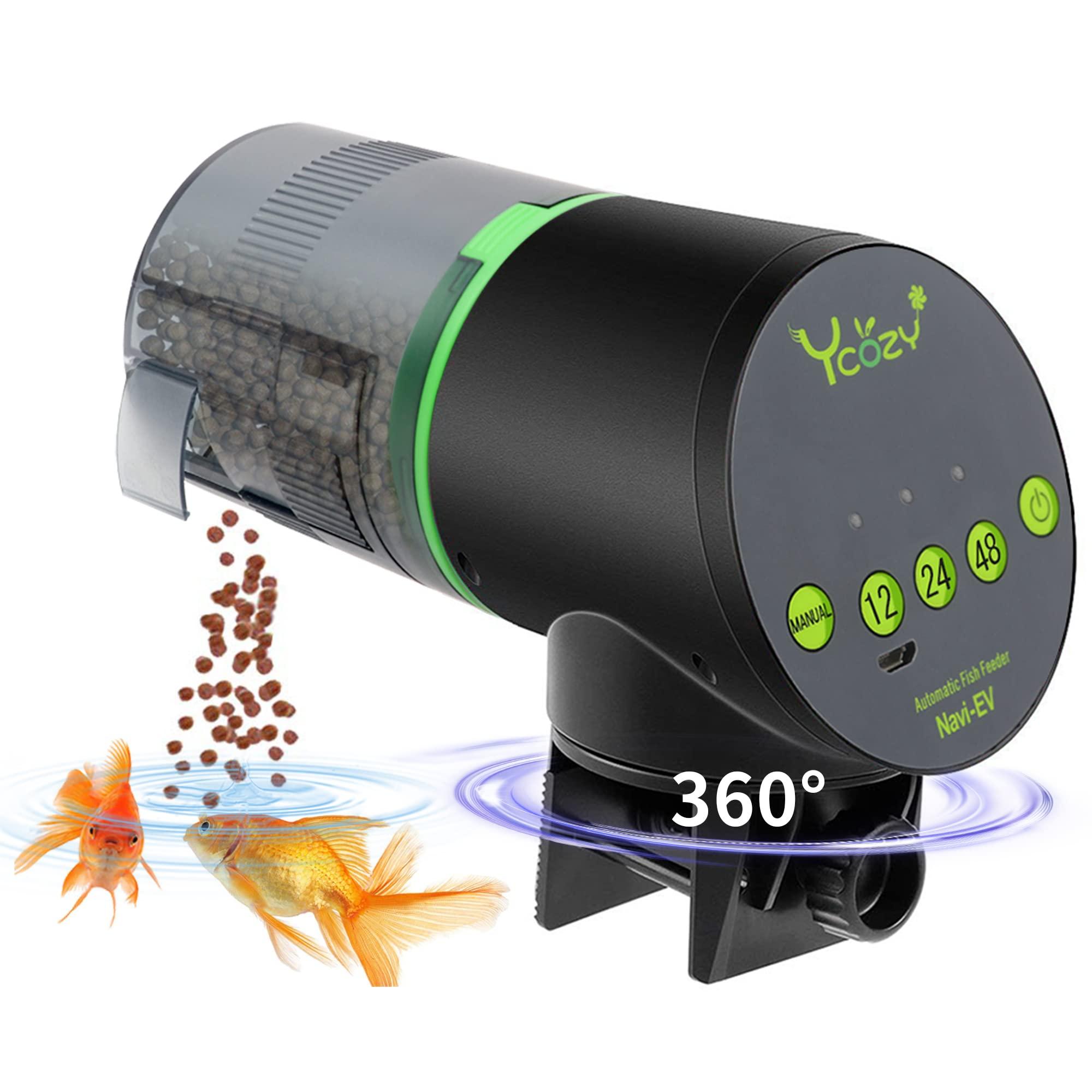 thumbnail image 2 of Fish Food Vacation Feeder Ycozy Automatic Fish Feeder For Aquarium Auto Food Dispenser With Timer For Small Tank Aquariums Battery Plug In Powered Feeders For Goldfish Koi Turtle Resun Af2020 Automatic Betta 2 of 10