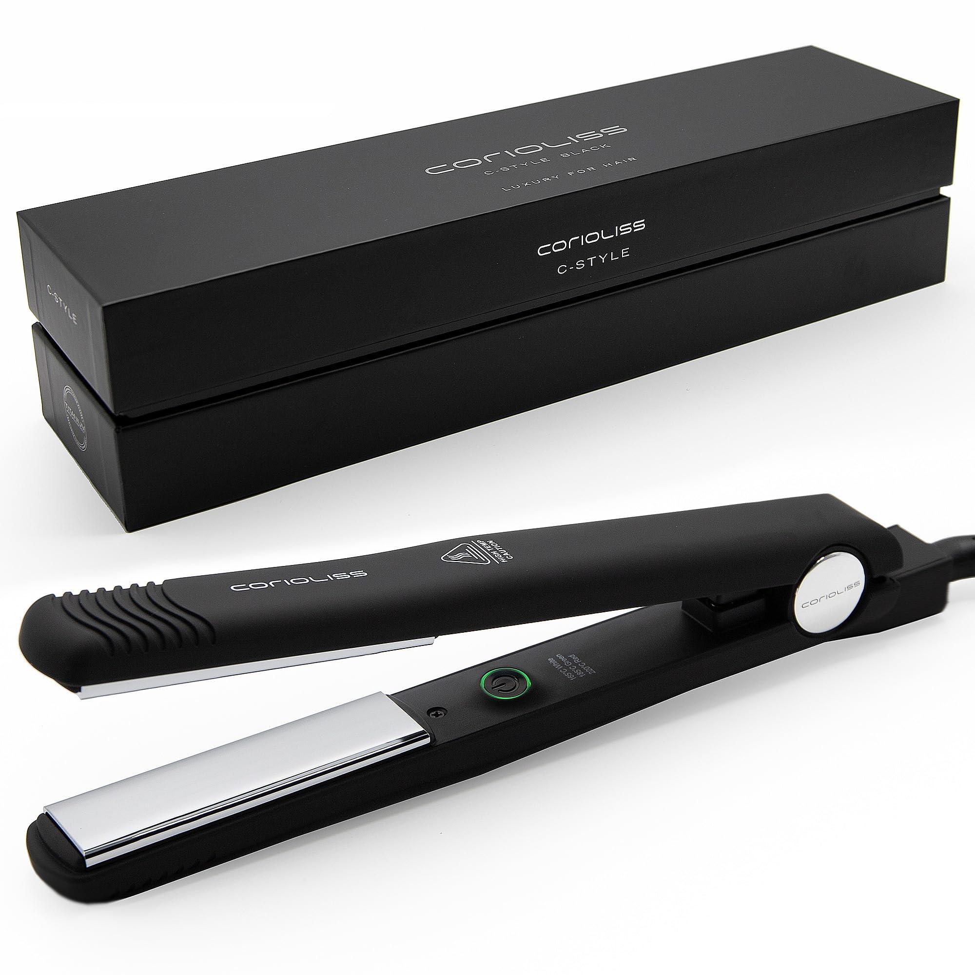 Corliss C1 Black Hair Straightener Flat Iron Corioliss C1 | Titanium Technology & Plates for Fine Hair  main image 3