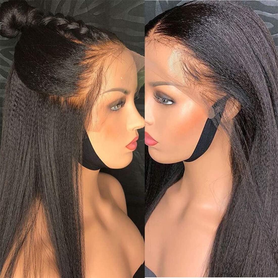 13x4 Lace Front Wig, 16 Inch, 180% Density Human Hair, Kinky Straight Amazon.com : Alidiamond 16 Inch Kinky Straight Human Hair  main image 4
