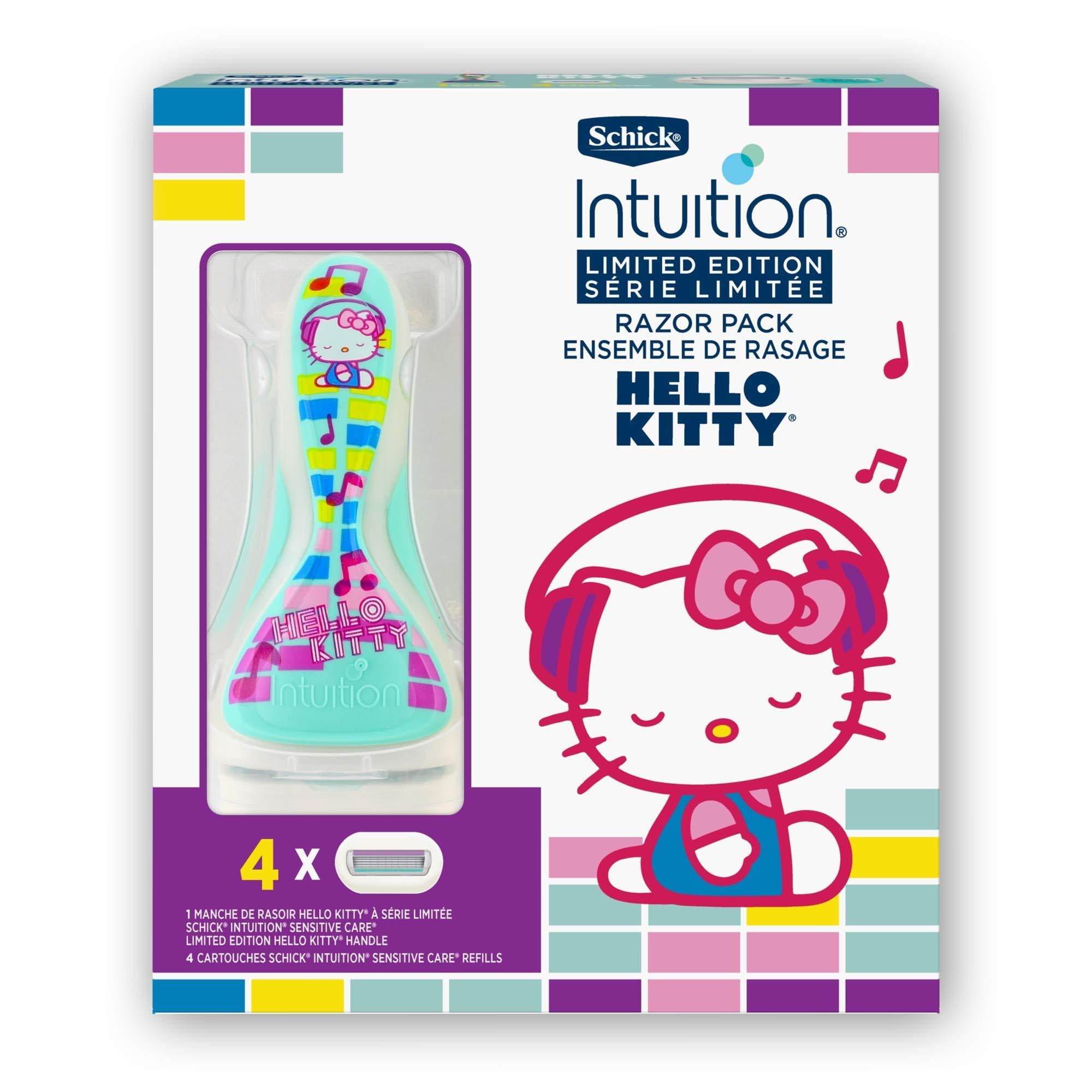 Hello Kitty Face Razor Schick Intuition Hello Kitty Sensitive Skin Razor for Women - Limited ...