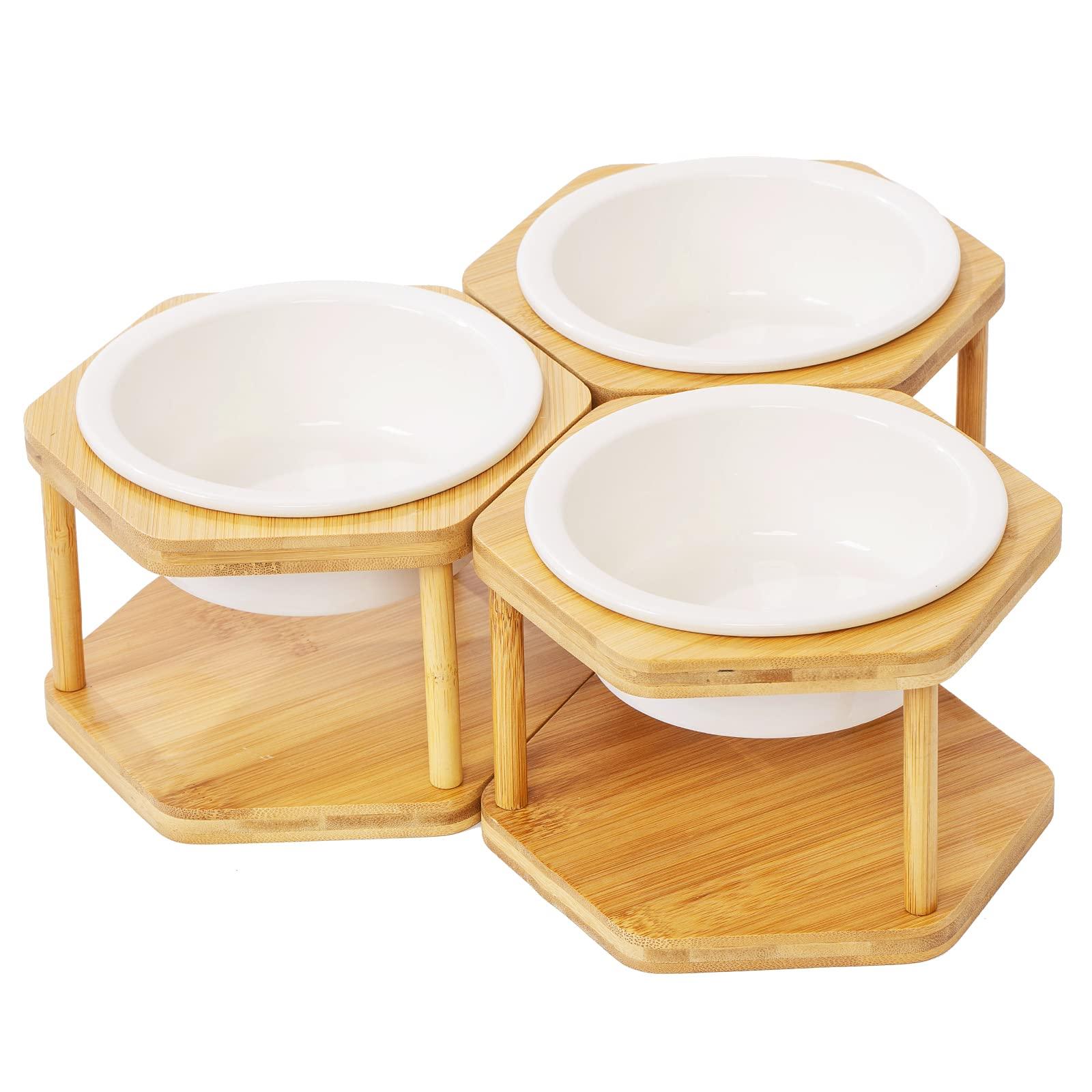 Cat Food Mat Raised Pet Bowls For Cats And Dogs With Stainless