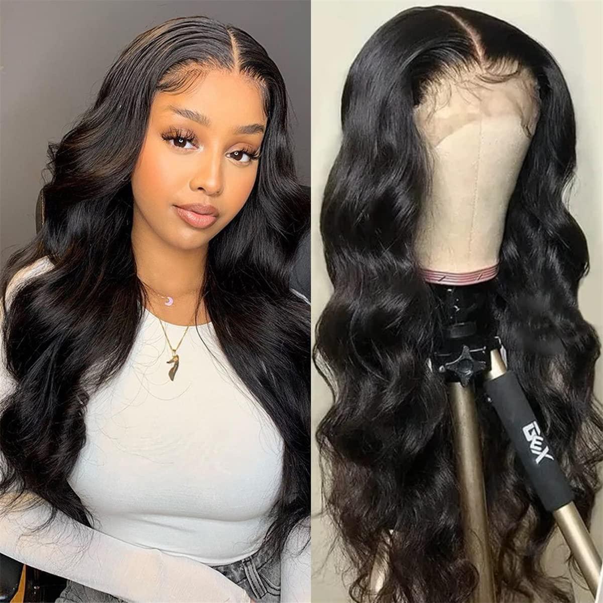 Women\'s 24 inch 200% Density Brazilian Human Hair Body Wave Wig Brazilian Body Wave Short Bob Wig – 13x4 Lace Front Human Ha  main image 2