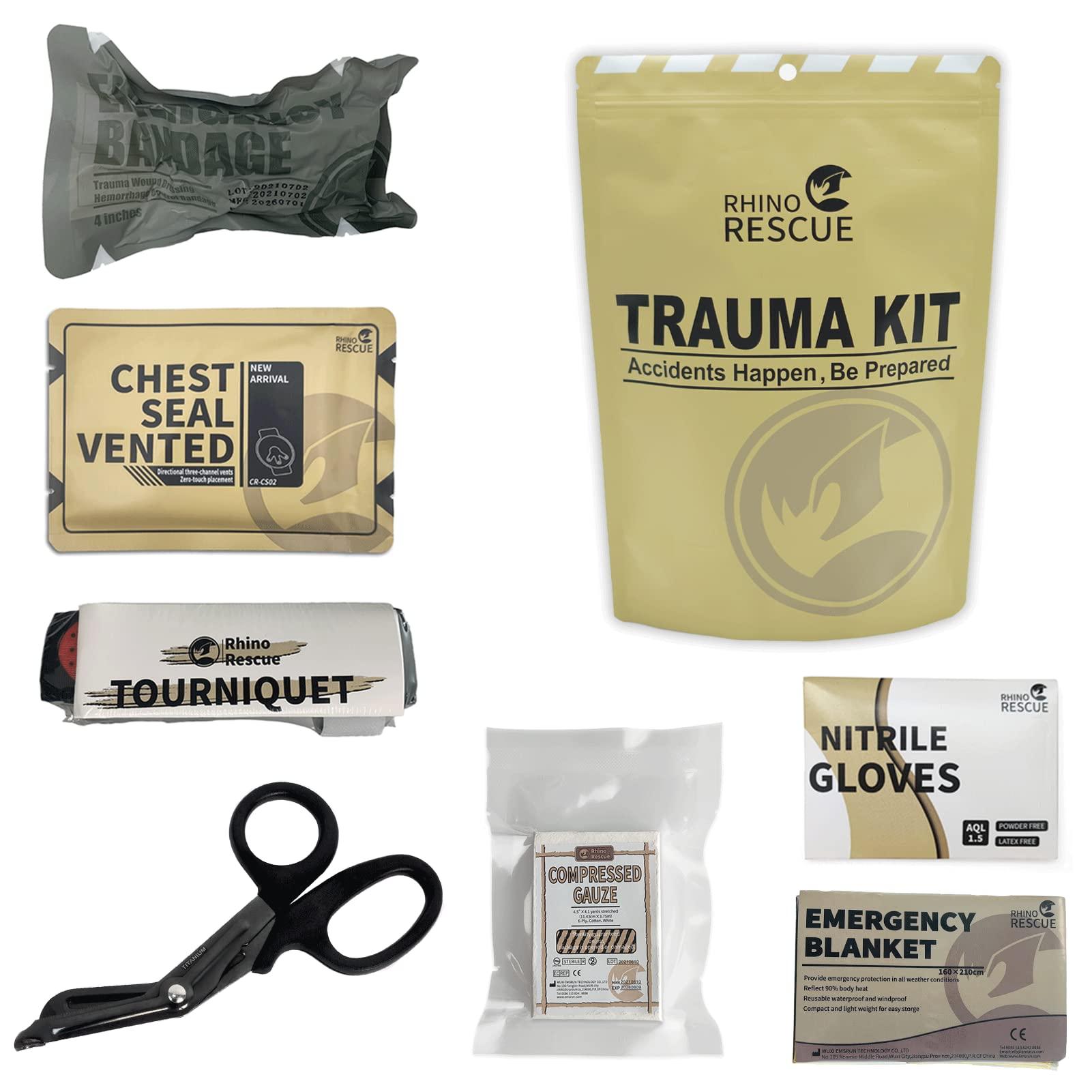 RHINO RESCUE Kit Di Stecche Riutilizzabili Per Primo Soccorso – 4 Misure Per Dita E Nocche, Morbido E Traspirante - 4