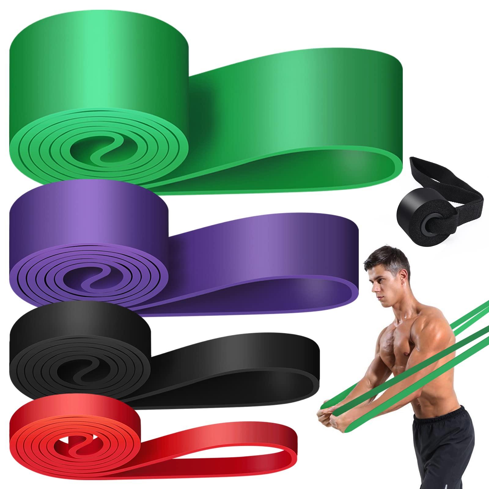 LEEKEY Widerstandsbänder Set – 4 Fitnessbänder Für Klimmzüge, Dehnen & Home-Workout | Verschiedene Stärken