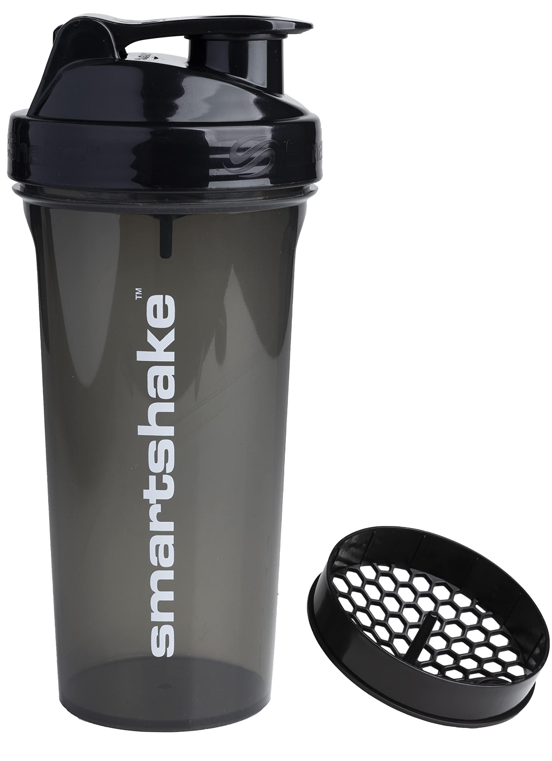 SmartShake Rockband Reforce - Bottiglia shaker per proteine in acciaio inox, 900 ml, tappo a vite a tenuta stagna, senza BPA, unisex, logo Metallica, Master of Puppets sulla bottiglia