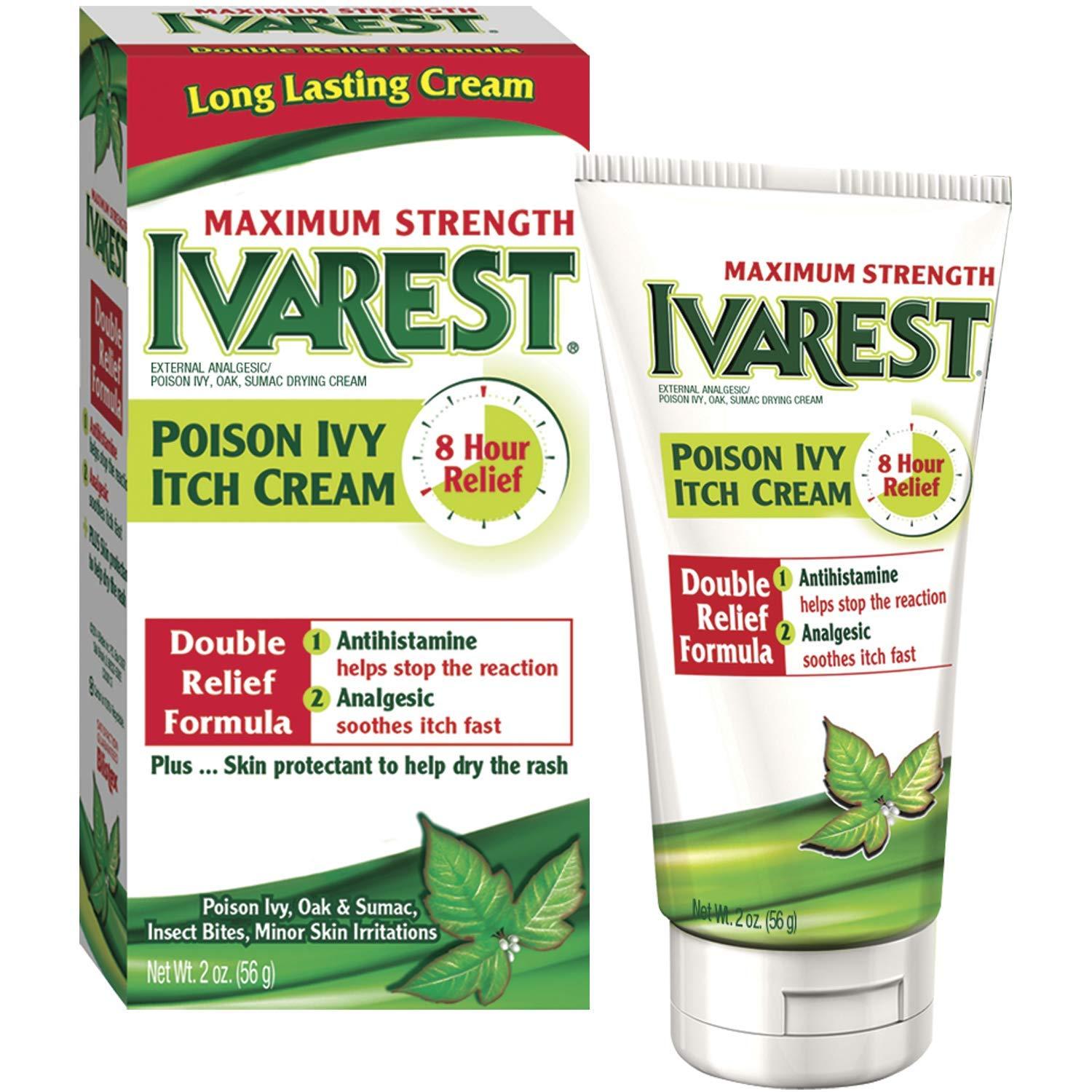 Ivaret Ivarest Anti-Itch Cream Maximum Strength Medicated 2 Ounce - Fast ...