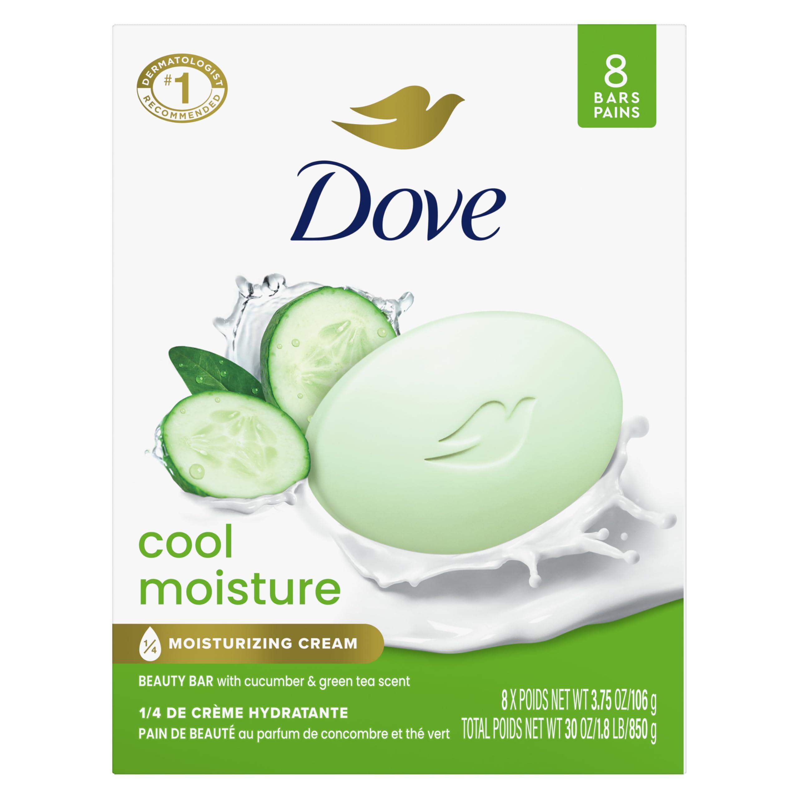 Dove Skin Care Beauty Bar - Cucumber & Green Tea - 8 Bars (3.75 oz