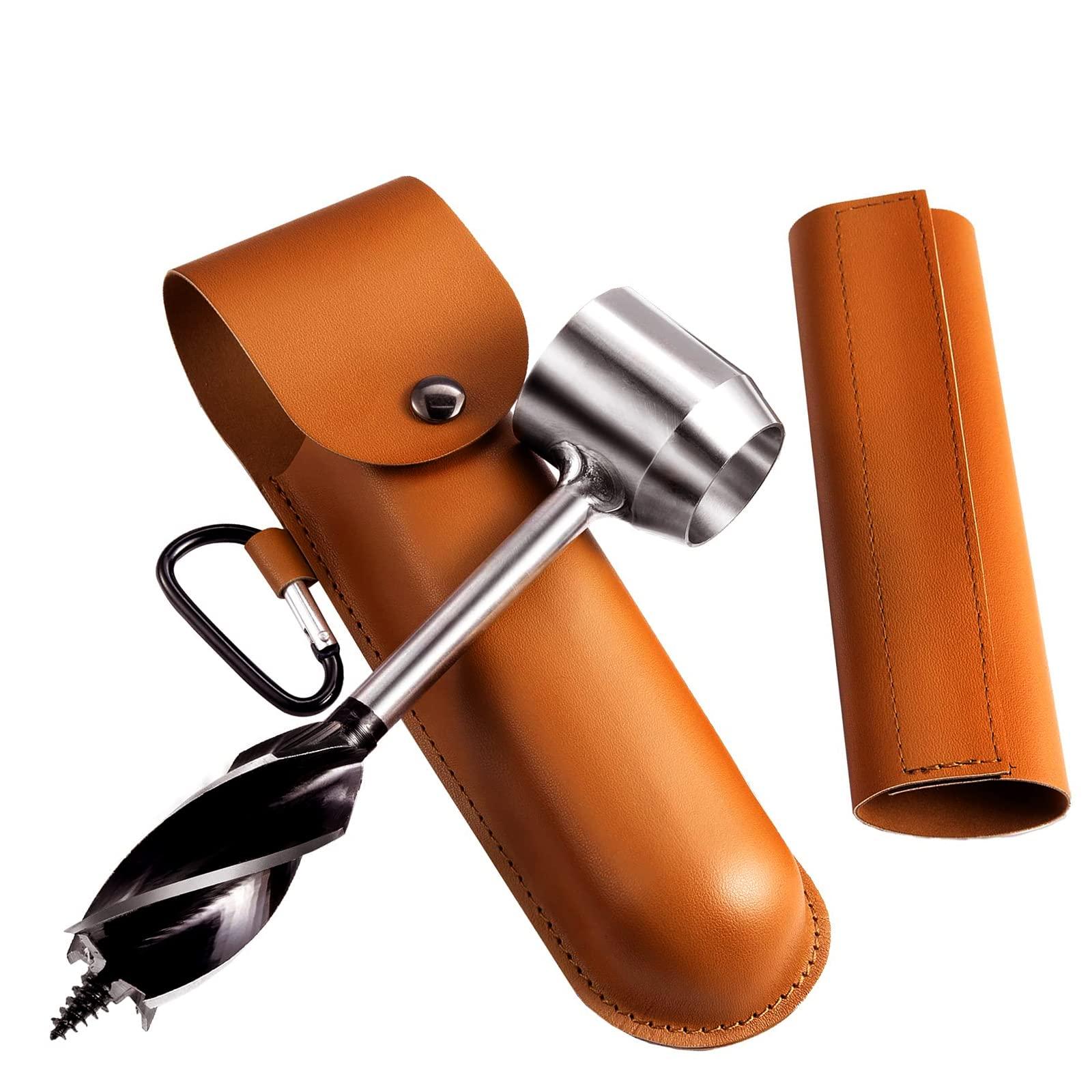 Bushcraft Handvijzel Survival Settlers Tool High Speed ​​Steel Handmatige Auger Wrench Hout Auger Boor voor Outdoor Houtbewerking Camping Zwart