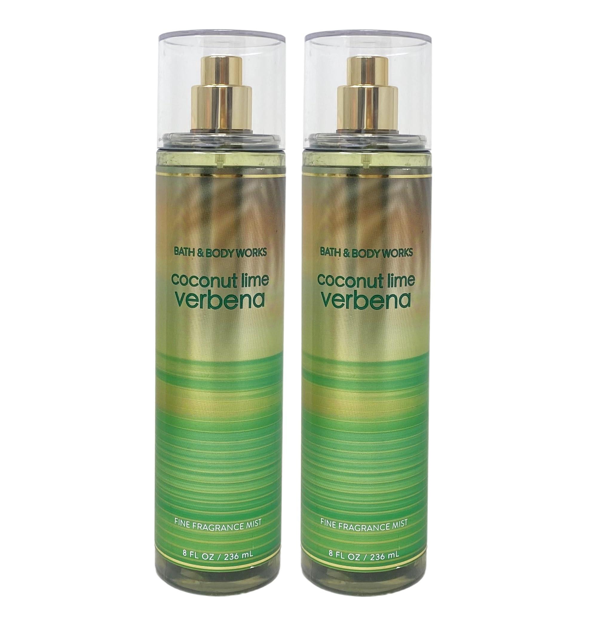 Bath and Body Work Coconut Lime Verbena 2 Pack Fine Fragrance Mist