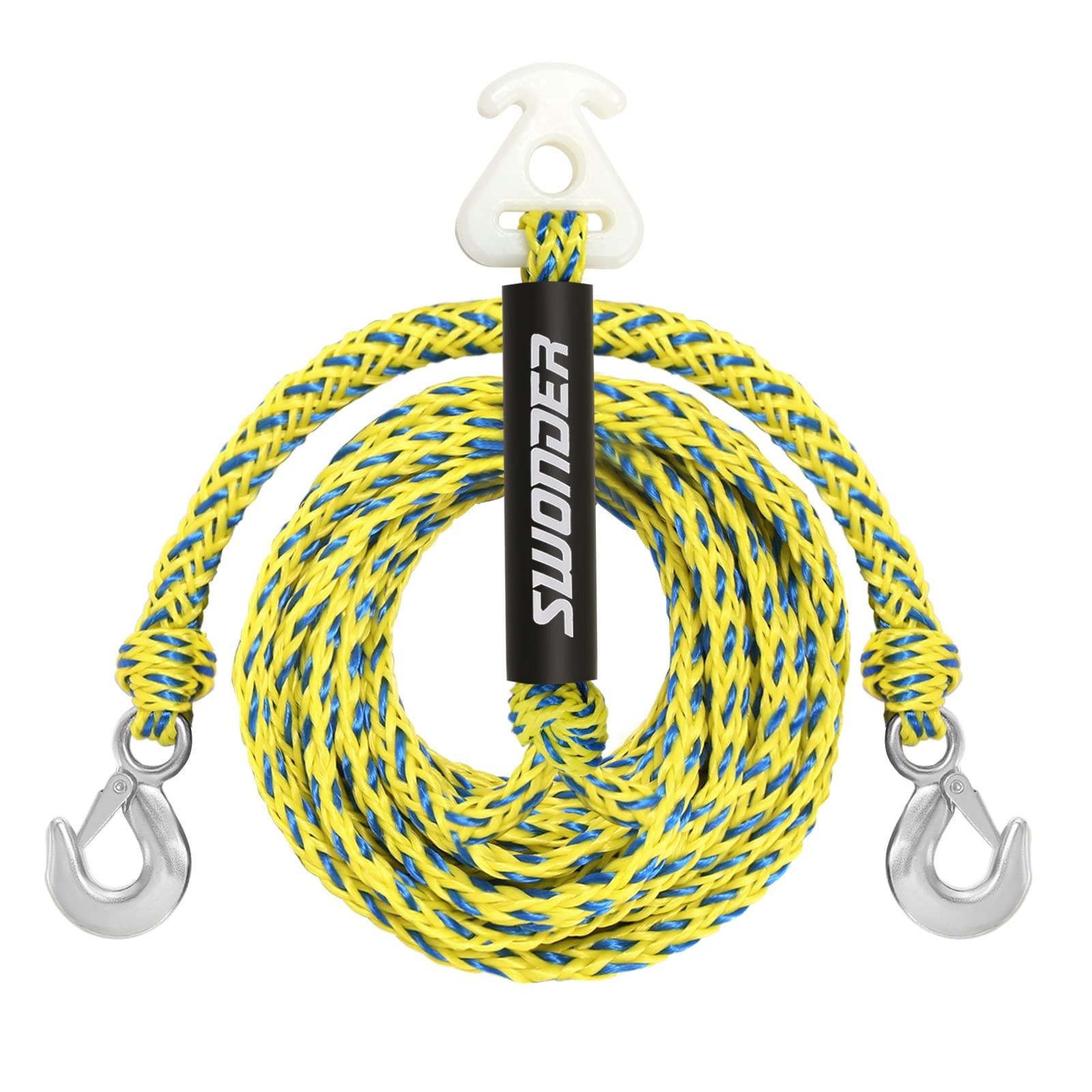 2-Section Tow Ropes For Tubing, 1-4 Rider 60FT Ropes For Towable Tubes