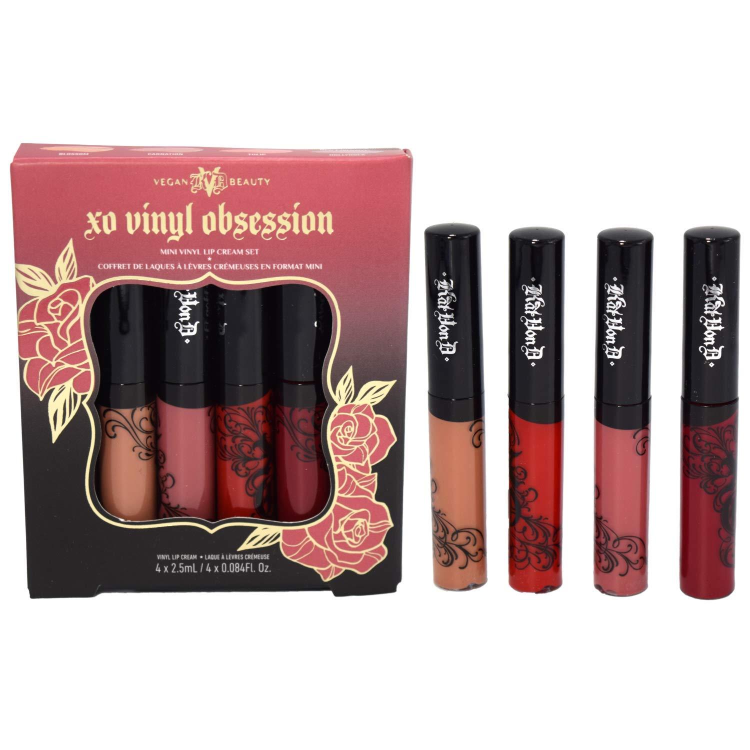 Kat Von D Mini XO Vinyl Lip Creme Set - Blossom Carnation Tulip Kat Von D Mini XO Vinyl Lip Creme Set - Blossom Carnation Tulip