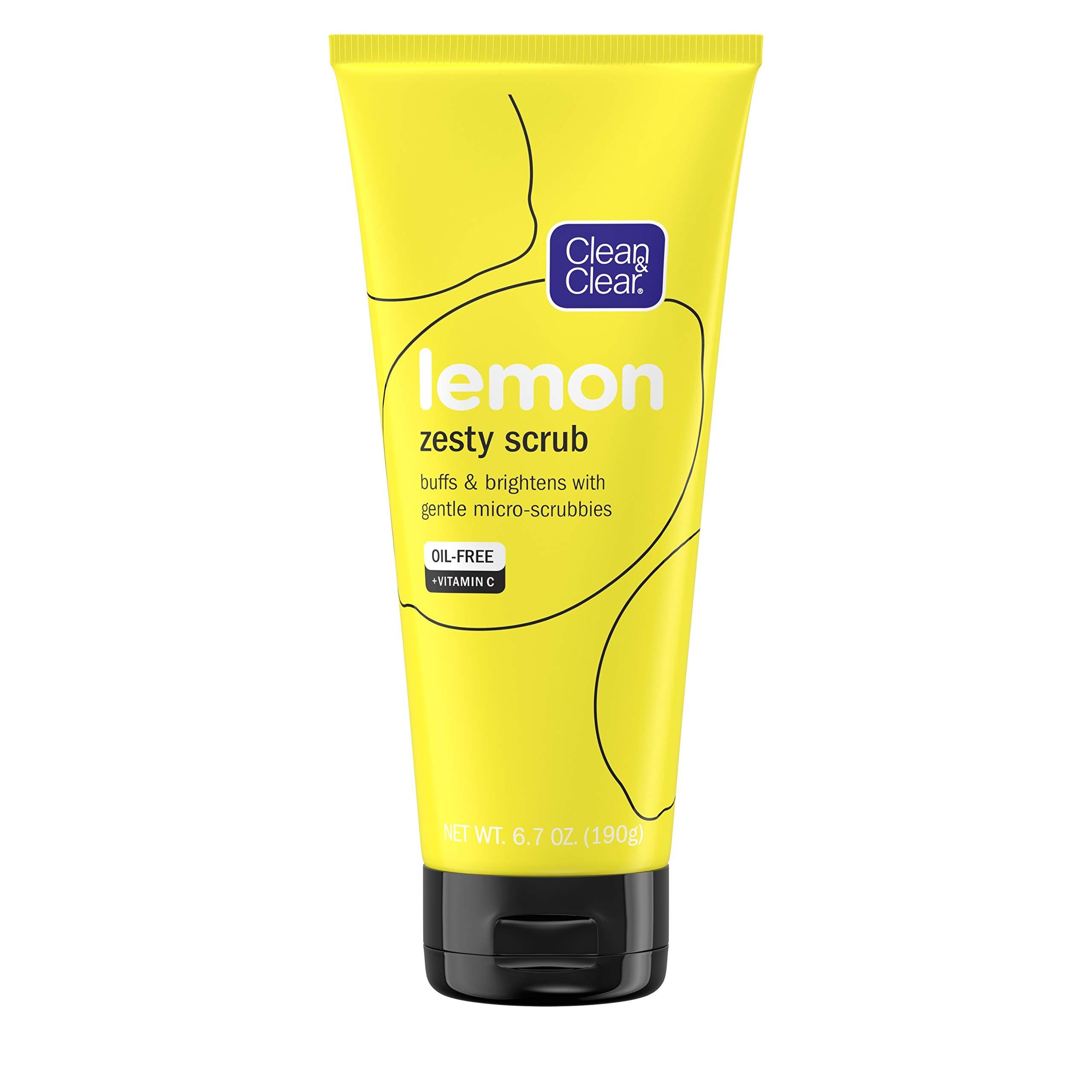 Clean & Clear Lemon Zesty Facial Scrub with Vitamin C - 6.7