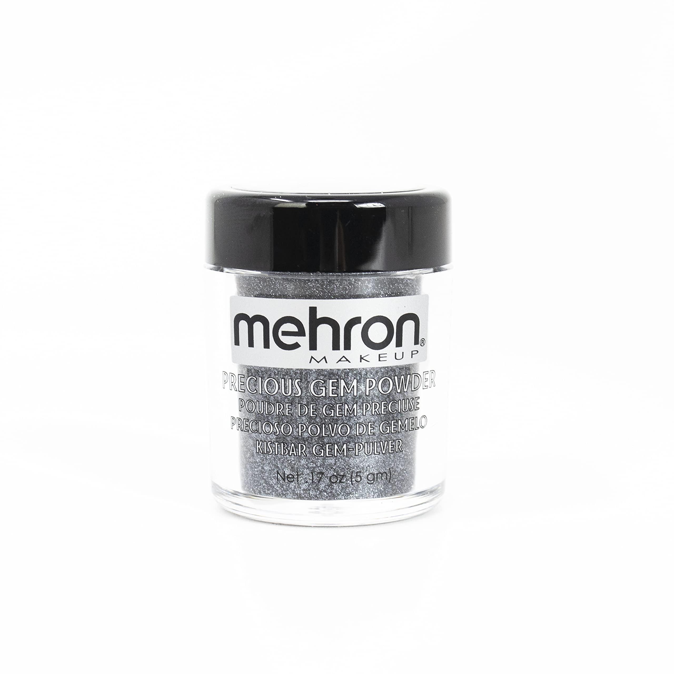Mehron Precious Gem Powder – Black Onyx, 5 G, Glänzendes Make-up-Puder