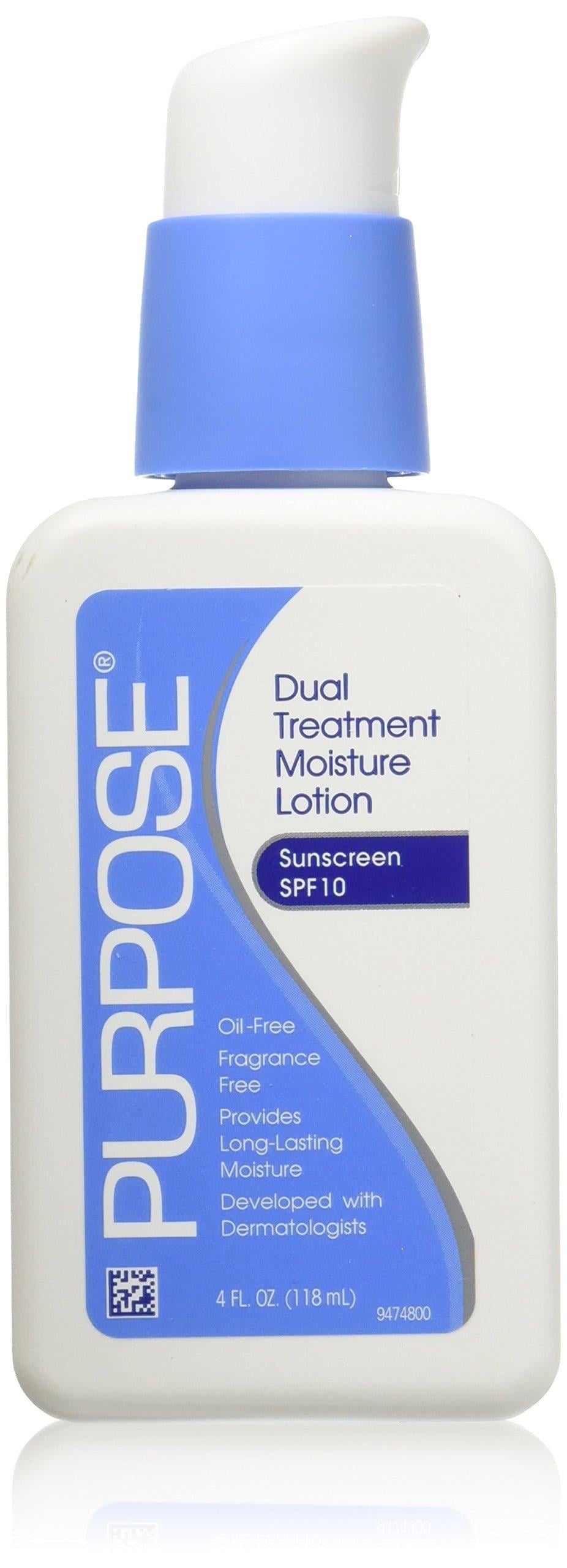 PURPOSE Dual Treatment Moisture Lotion with SPF 10 4 OZ - Pack of