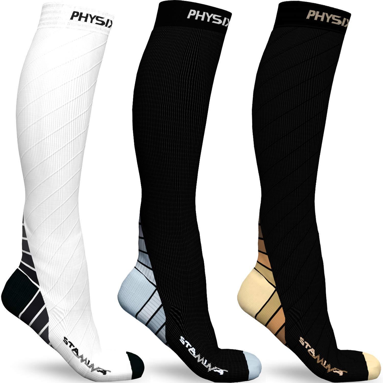 Medias De Compresión Para Hombre Physix Gear Sport 4 Pares De Calcetines De Compresión Para Hombres Y Compression Socks For Women