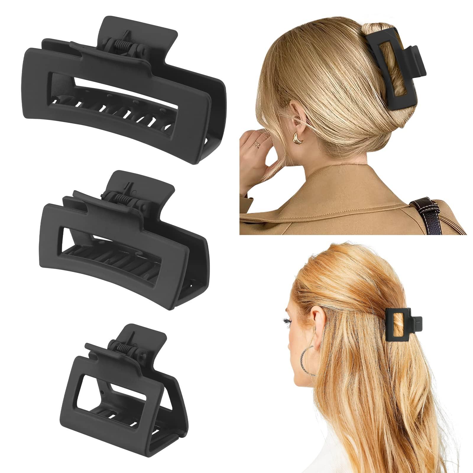 Shinowa 3 Pack Hair Claw Clips - Non-slip Matte Hair Clips  display picture 1