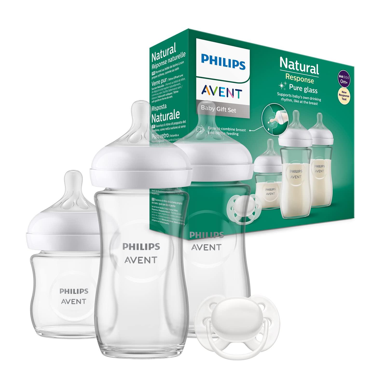 Philips Avent Glass Baby Bottle Newborn Gift Set Milk Bottles