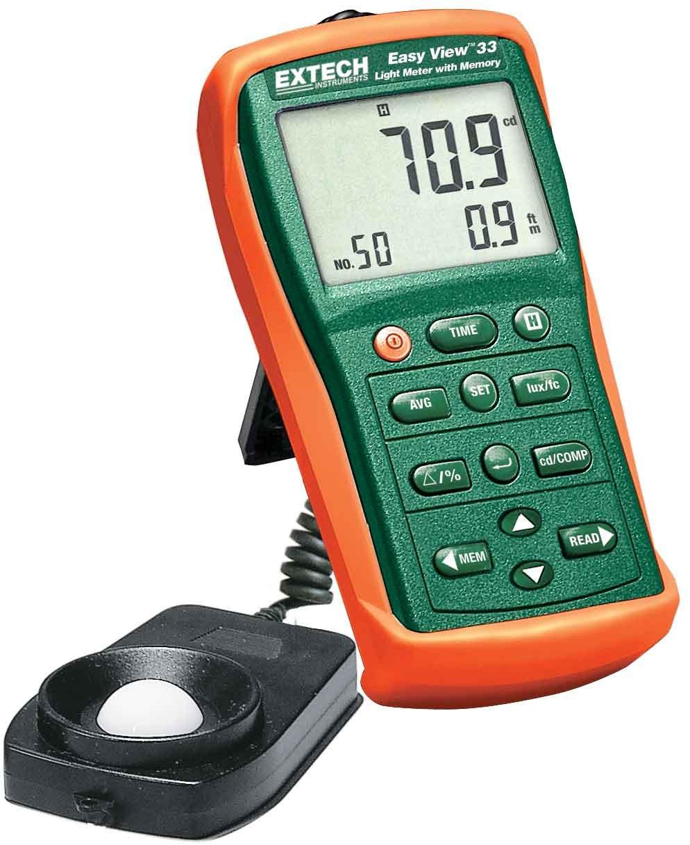 Extech EA33 Light Meter with Memory Easy View for Accurate - Main Image