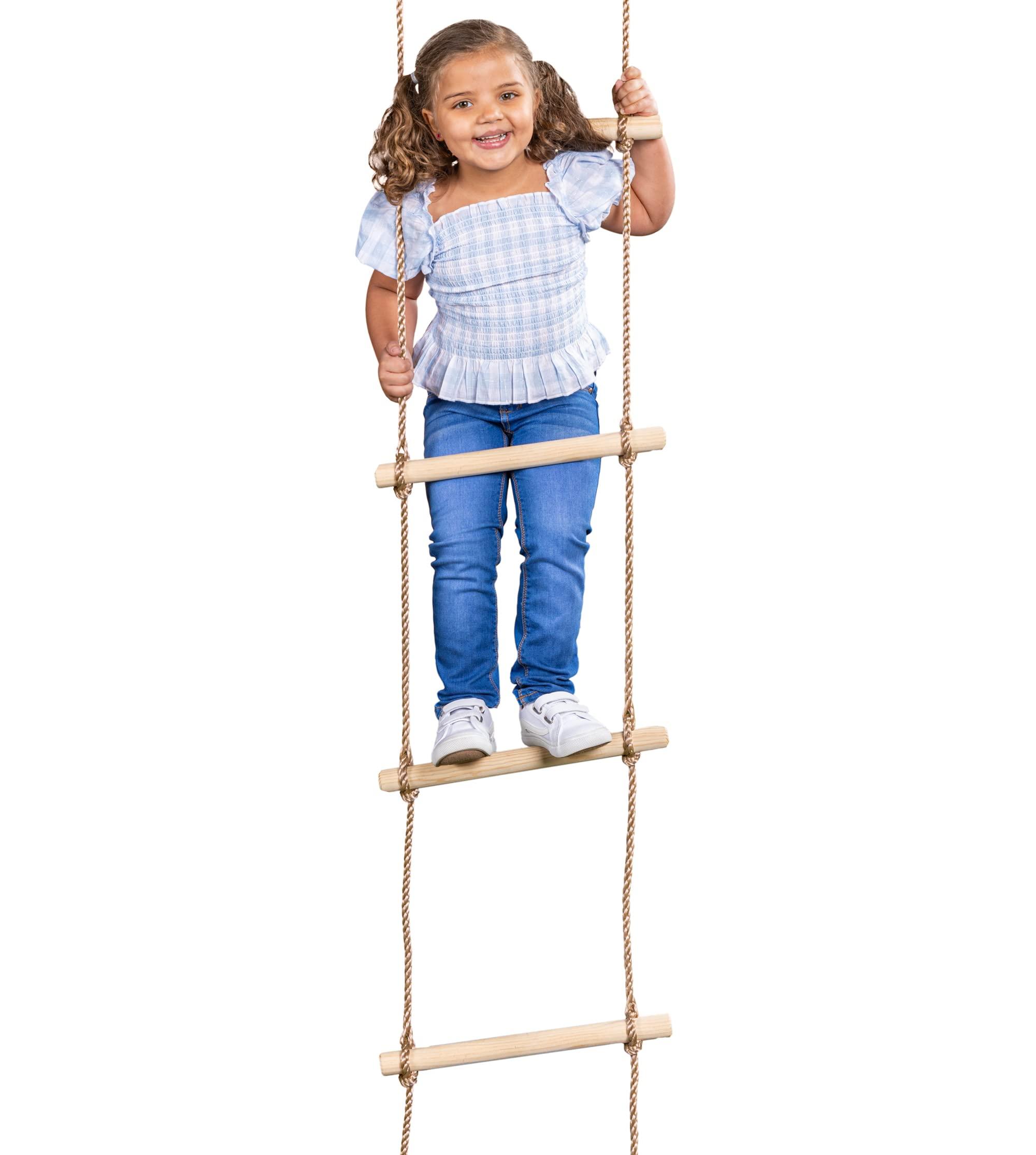 Squirrel Products Climbing Rope Ladder for Kids Outdoor