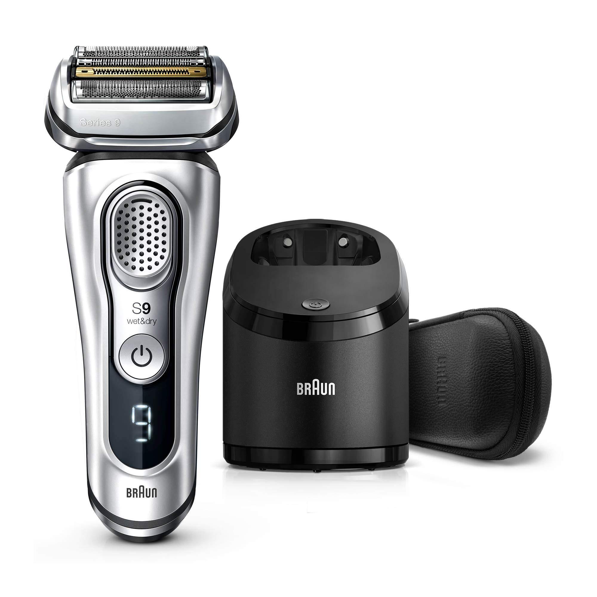 Braun Series 9 9390cc Electric Razor, Silver | GoSupps.com