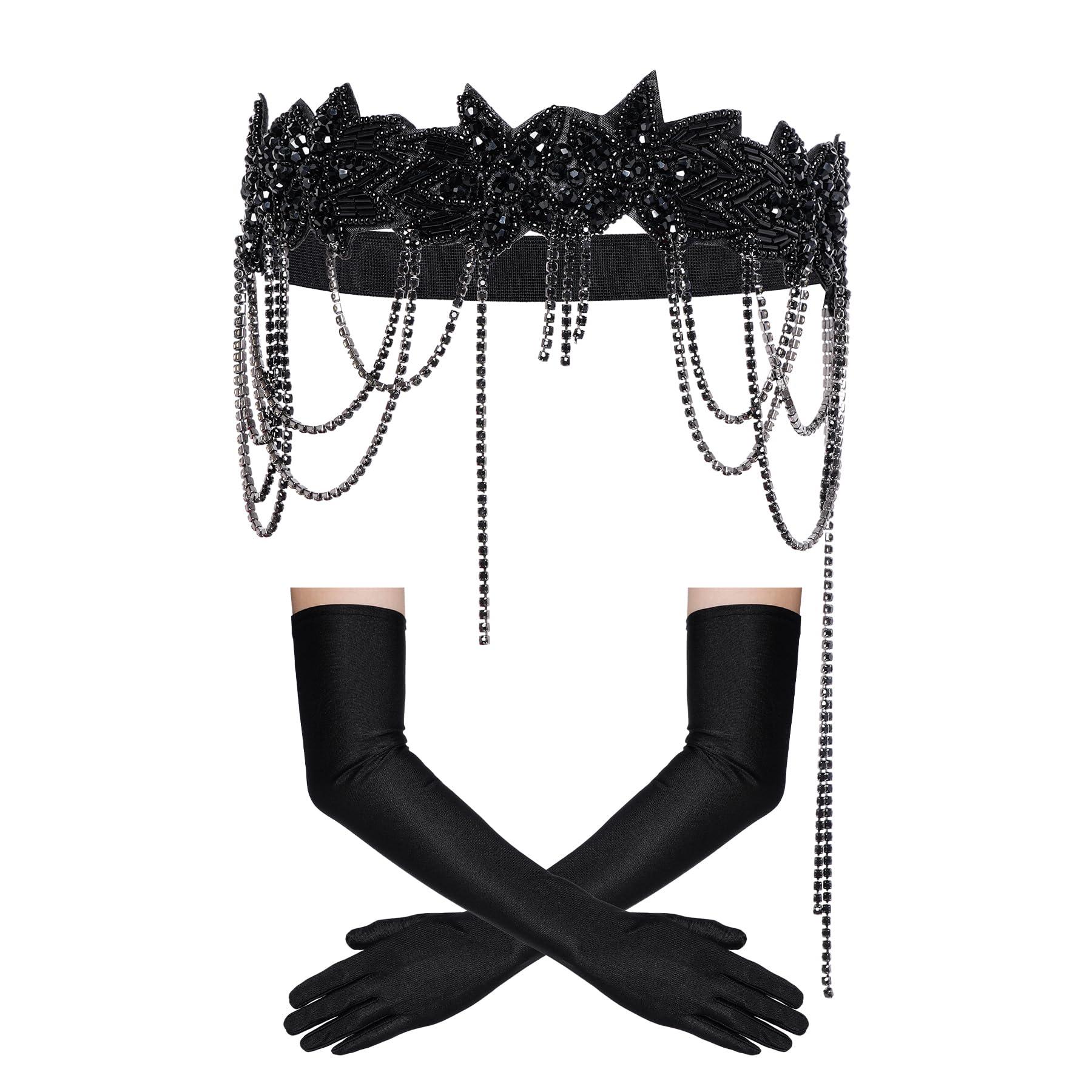 choyaxo 1920s Flapper Great Gatsby Accessories Set 1920s 