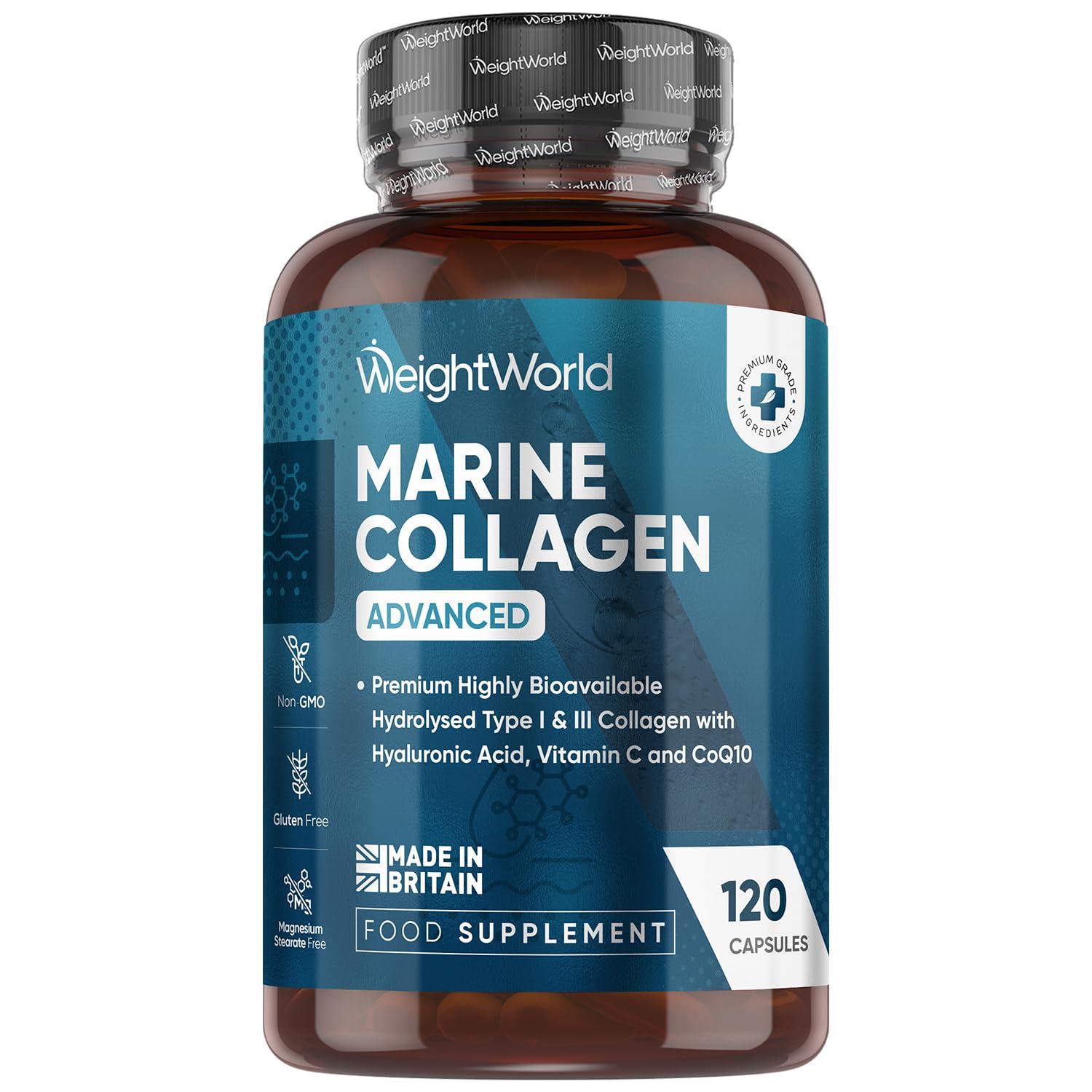 COLLAGEN SUPPLEMENTS FOR Women Fast Absorbing Marine Capsules (Premium
