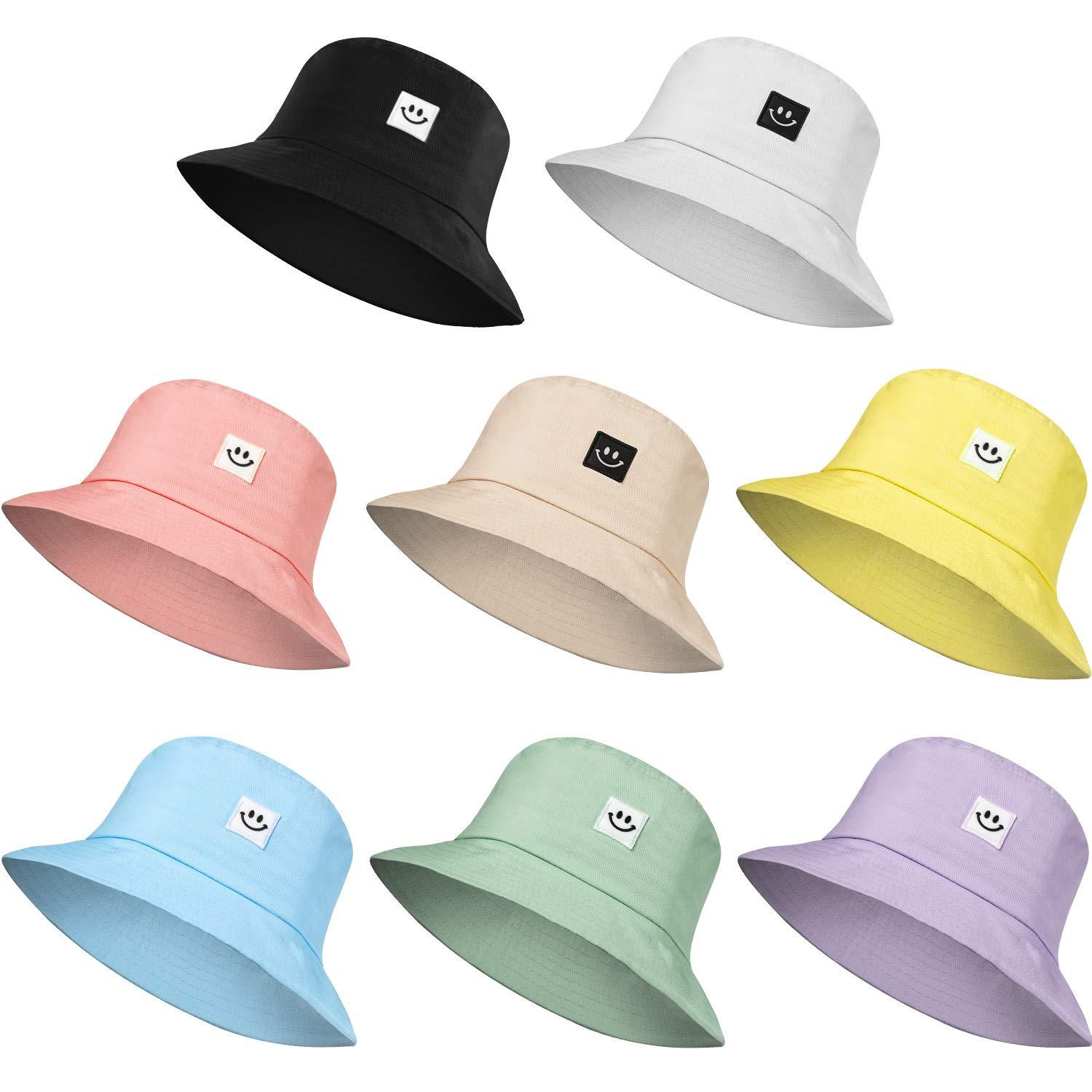 Smiling Face Bucket Hat | Cute Beach Sun Hat for Women & Men  display picture 3