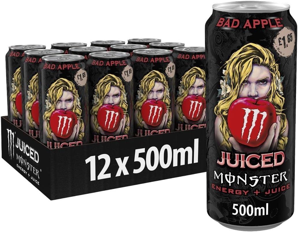海外版 MOBSTER ENERGY Bad Apple 500ml空き缶 Monster Bad Apple Energy Drink 500ml | GoSupps.com