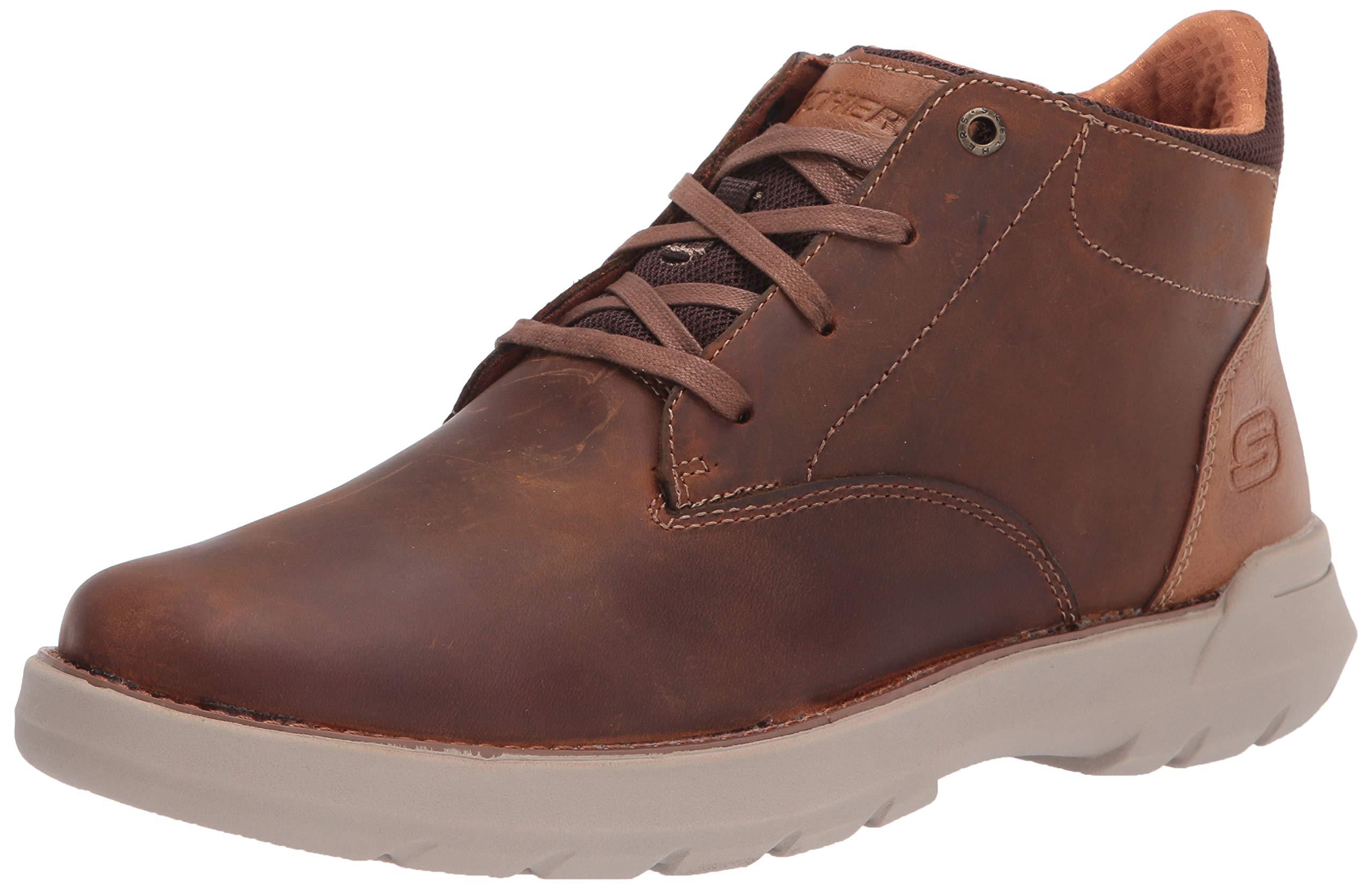 Skechers Doveno Vander Oxfords Men\'s Size 11 Brown Leather Lace Up Comfort Shoes Skechers Men main image 3