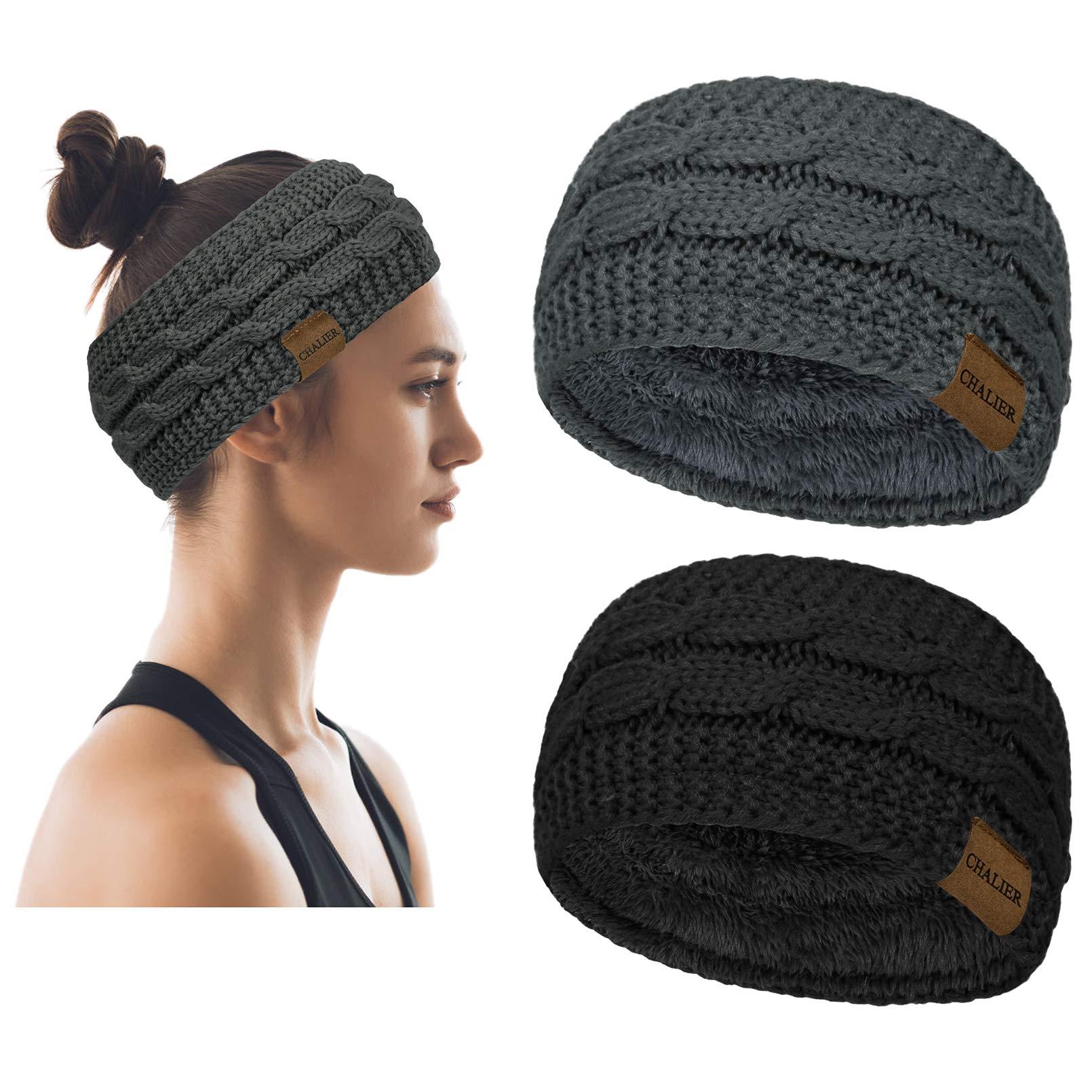 Winter Cable Knit Headbands - 2 Pcs Women