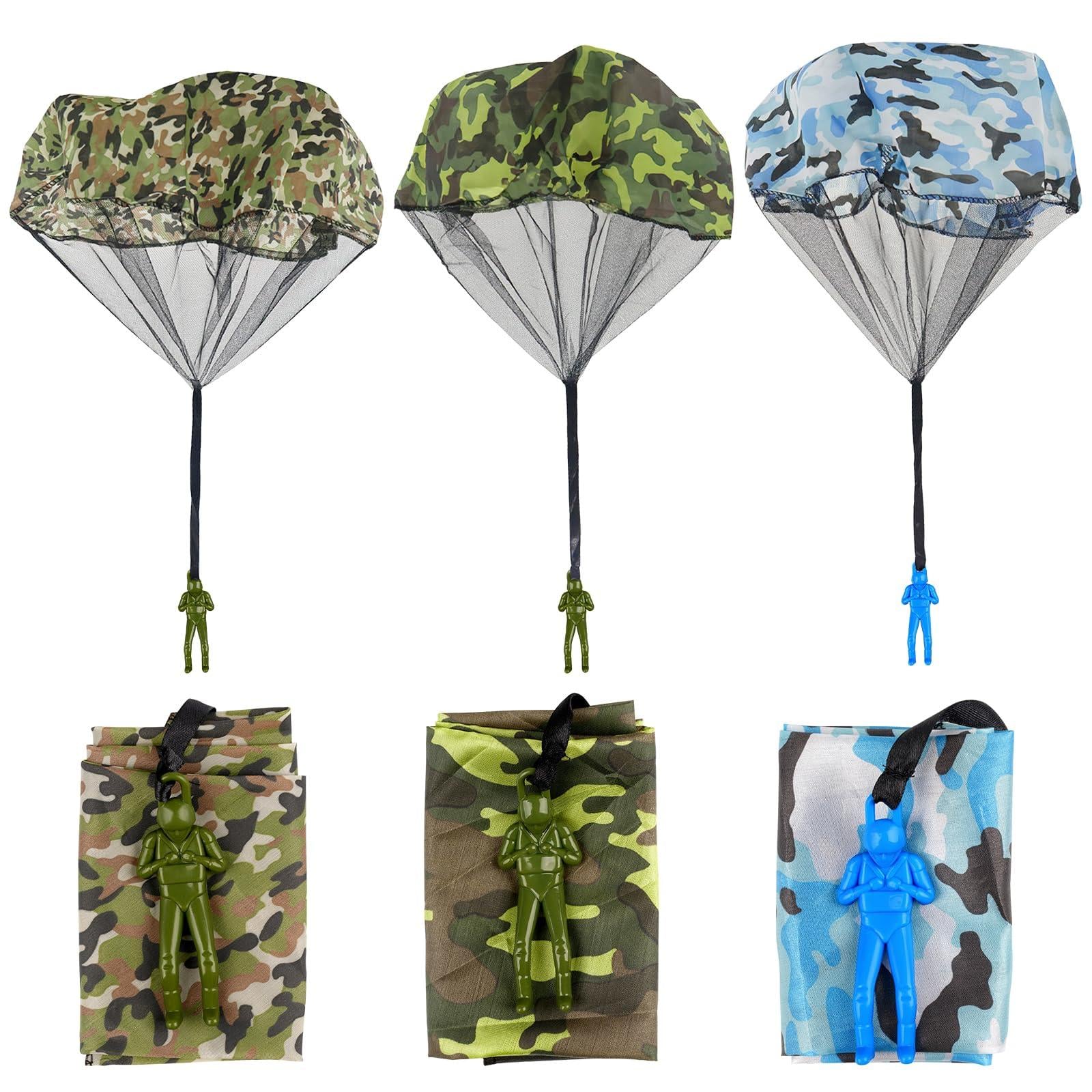Lot De 3 Parachutes Jouets – Lancement à La Main, Jeu Extérieur Pour Enfants, Adultes Et Animaux, Cadeau Anniversaire