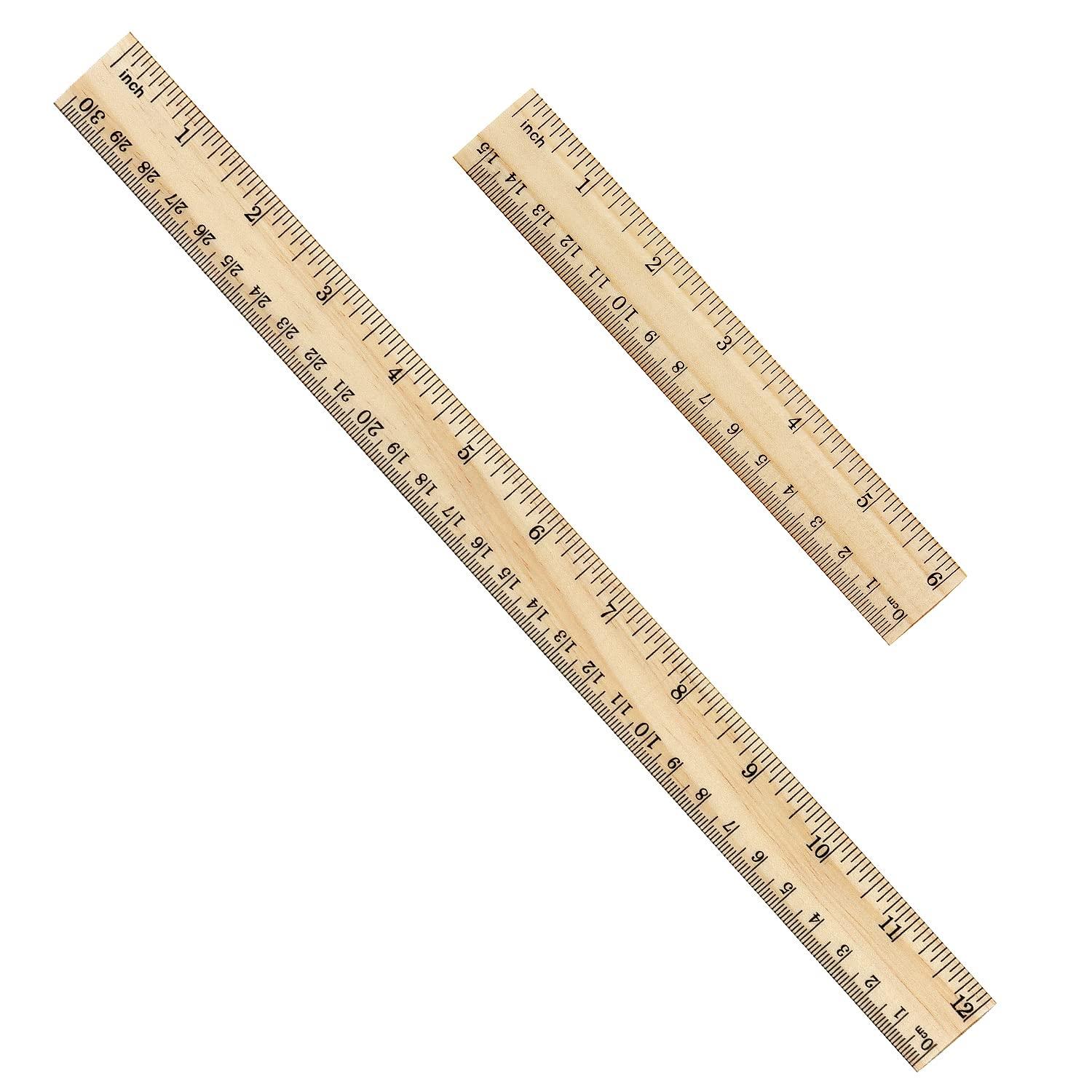 A Ruler Inches In Cm 4-Pack 6-Inch Clear Plastic Rulers Dual Side CM/Inch