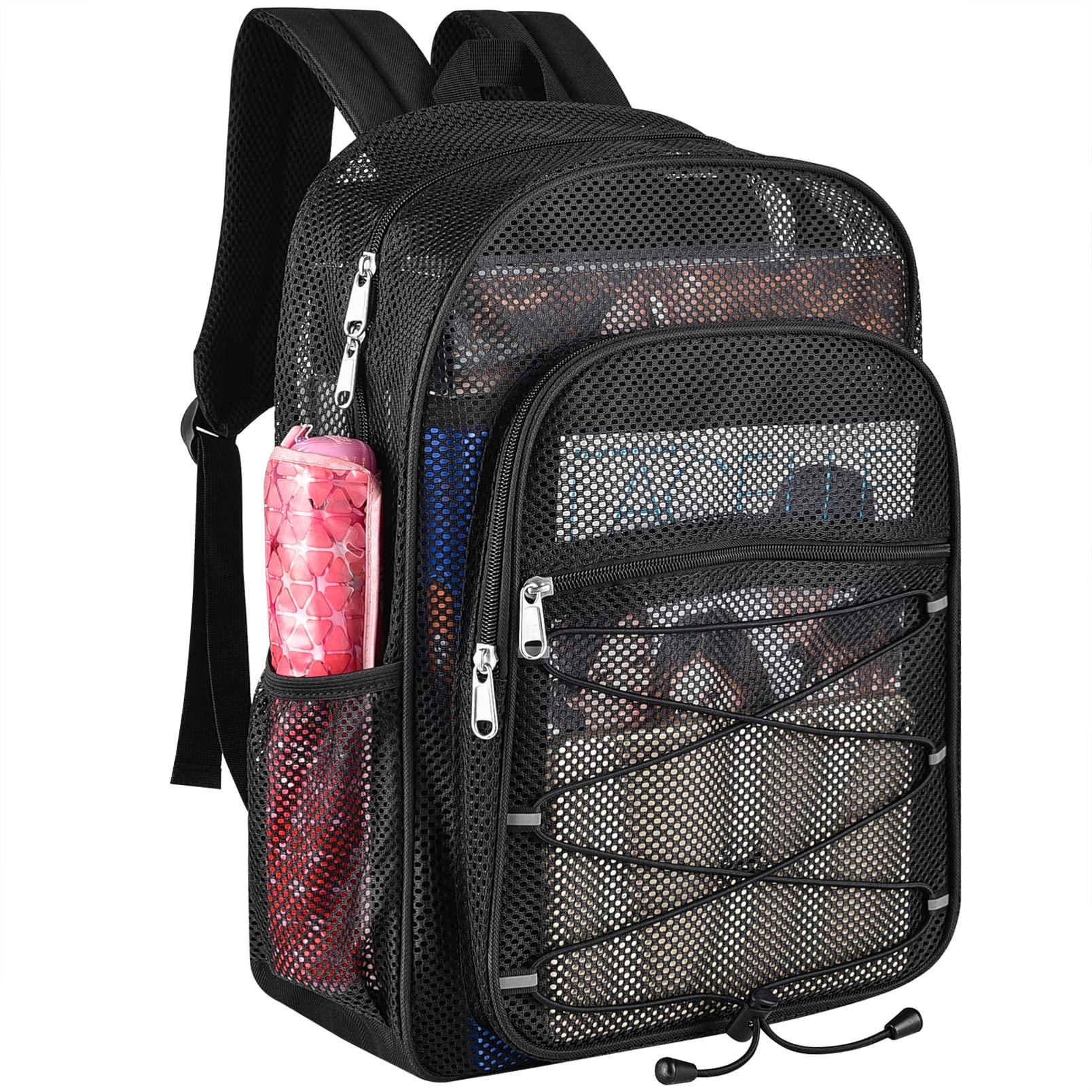 Heavy Duty Mesh Backpack with Rain Cover for School Sports Travel Academy Sports + Outdoors Mesh Backpack | Academy main image 2