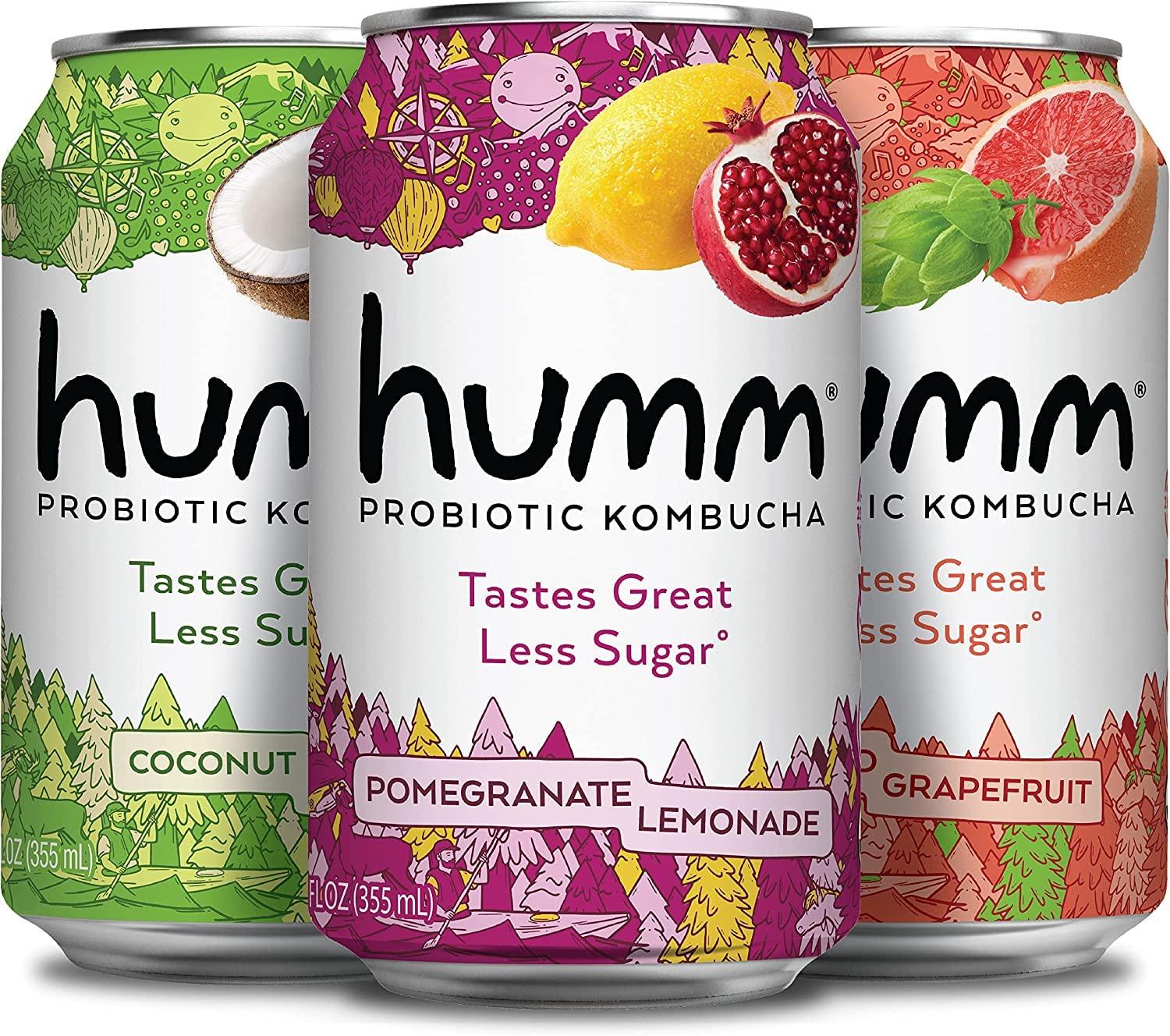 Humm Kombucha Hopical Paradise Variety Pack - 2 Billion Probiotics