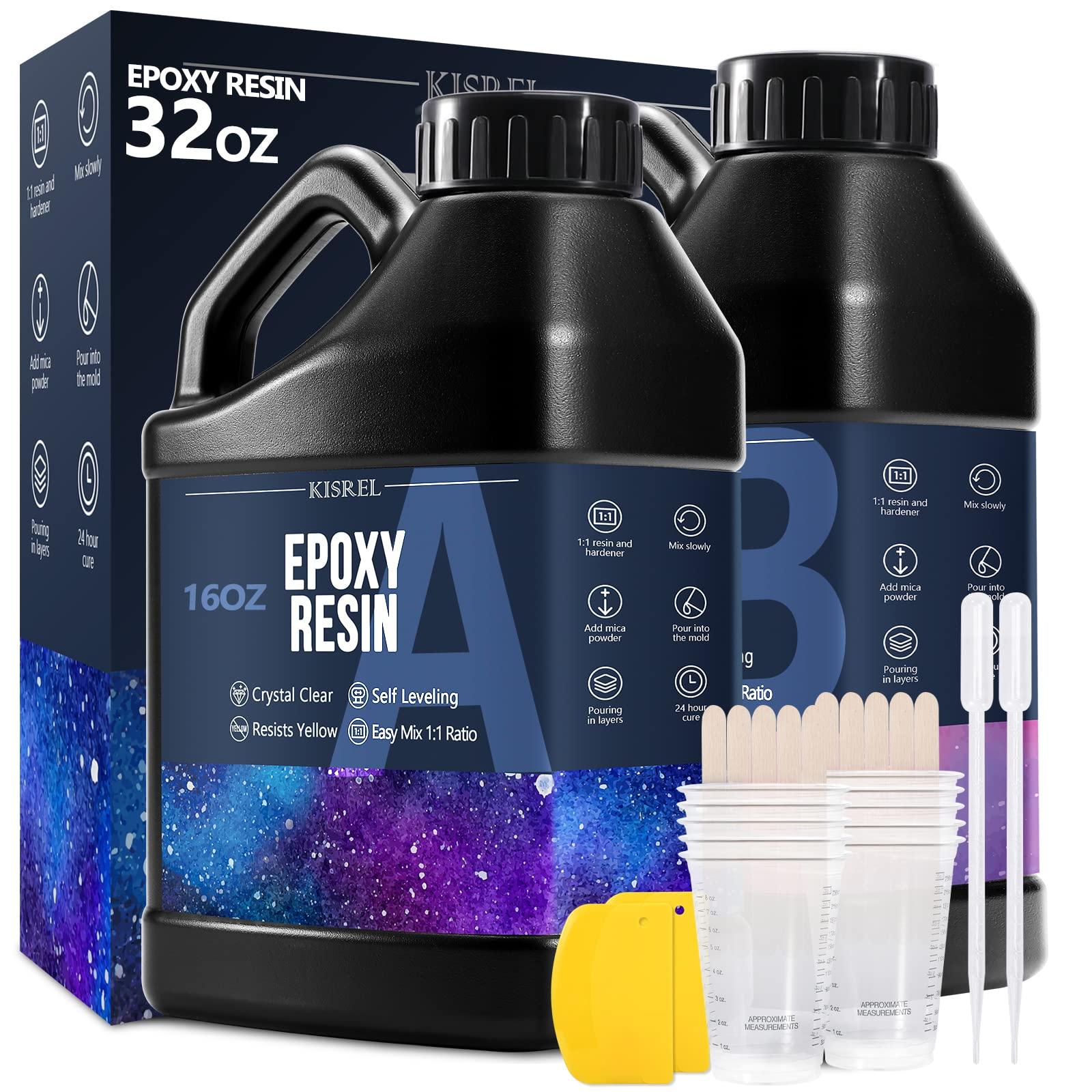 KISREL Epoxy Resin Kit 4 Gallon, Crystal Clear No Yellowing Resin for Craft view 3