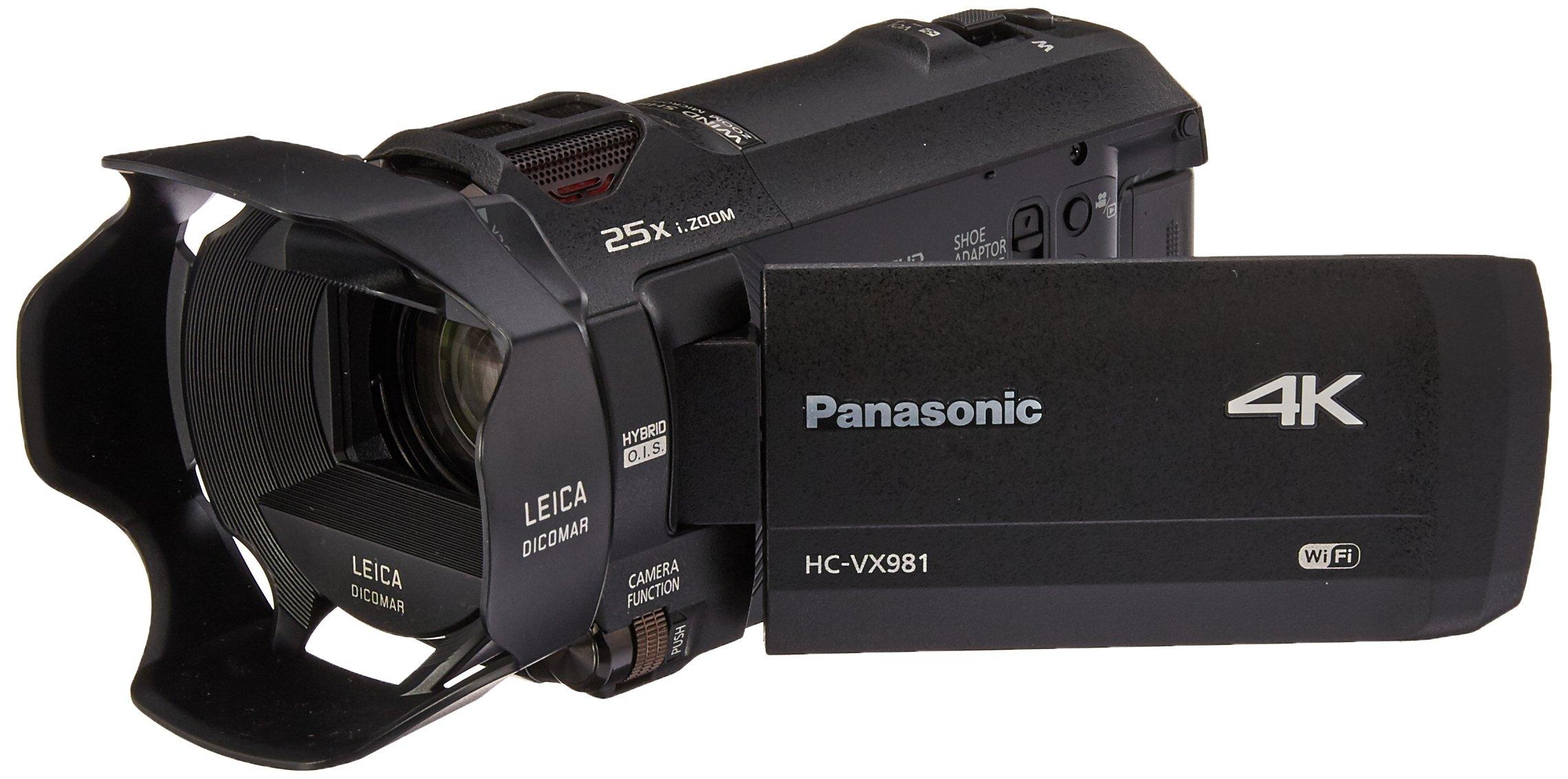 Panasonic HC-VX981K 4K Ultra HD Camcorder | 20X Optical Zoom | HDR