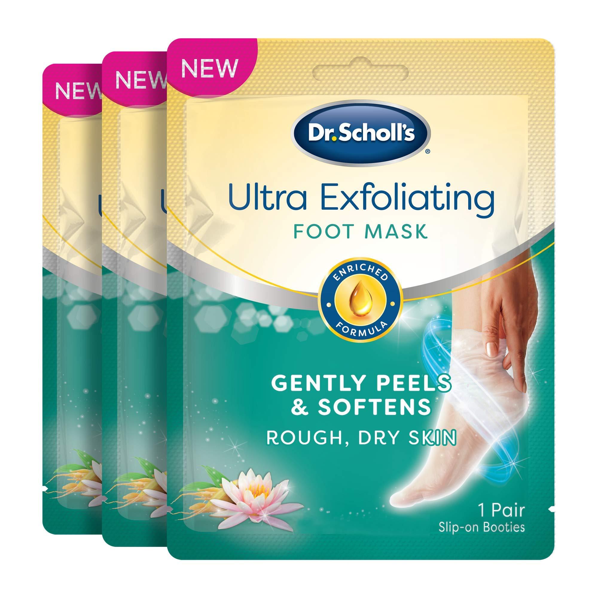 Scholl's Ultra Exfoliating Foot Peel Mask Pack Softens