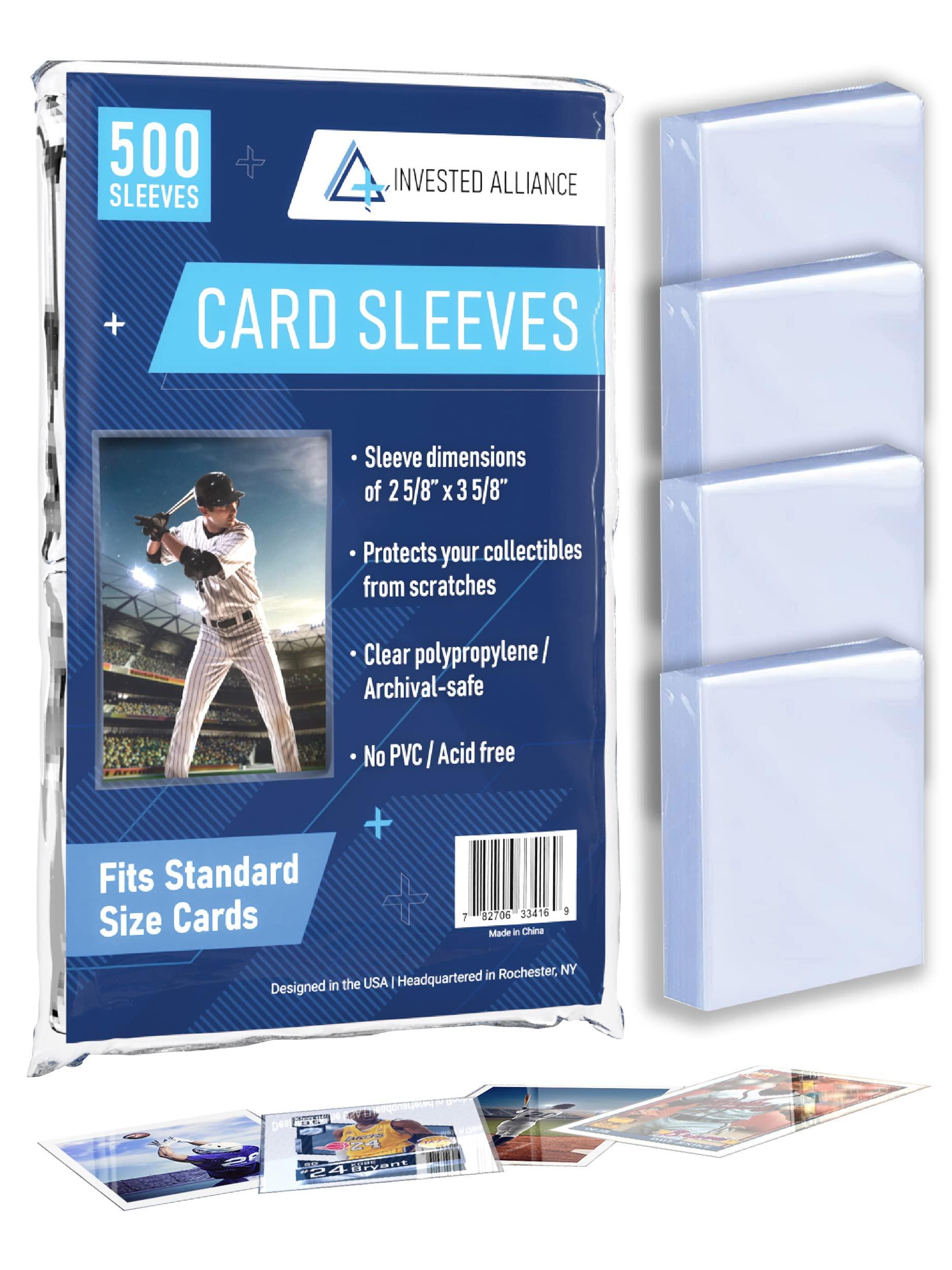 500 Pack Card Sleeves | Ultra Clear Penny Sleeves for Trading Cards -  Plastic Baseball Card Sleeves | Soft Trading Card Sleeve - Pro Sports Card  Sleeves | Buy Now with Express International Delivery | GoSupps.com