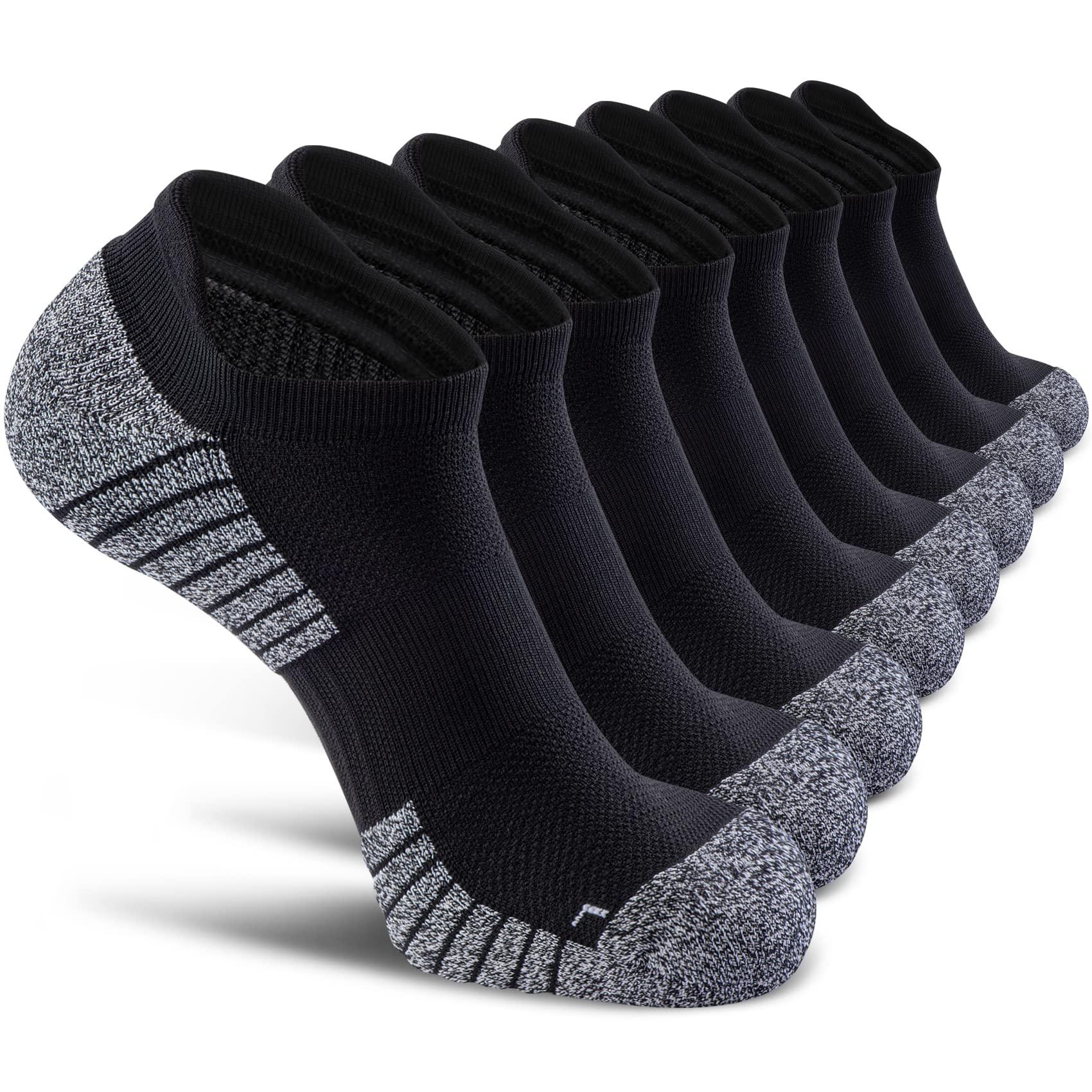 ★12/29まで限定価格★ ISSE  SOCKS Size 66 SITOISBE No Show Sports Compression Socks 8 Pack for Men and
