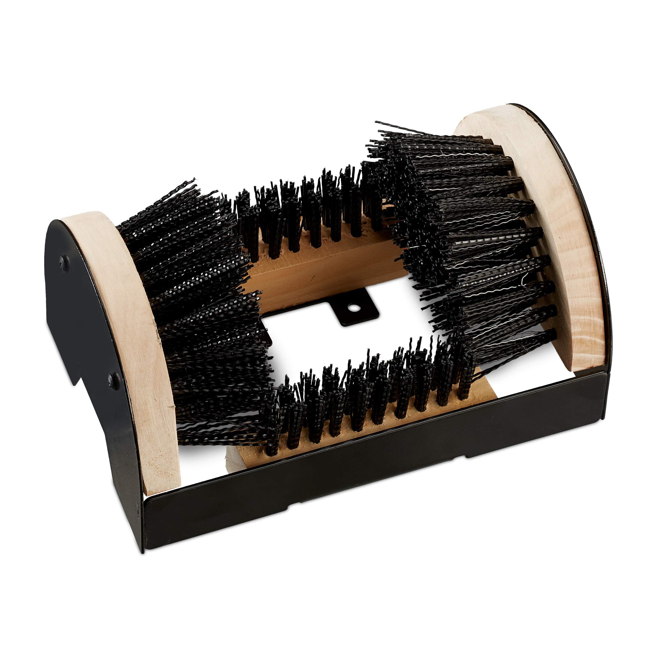 Relaxdays Cast Iron Boot Jack Scraper Large Brush | Antique Outdoor Shoe Cleaner | Brown | 12 X 33 5 X 22 5 Cm - View #7