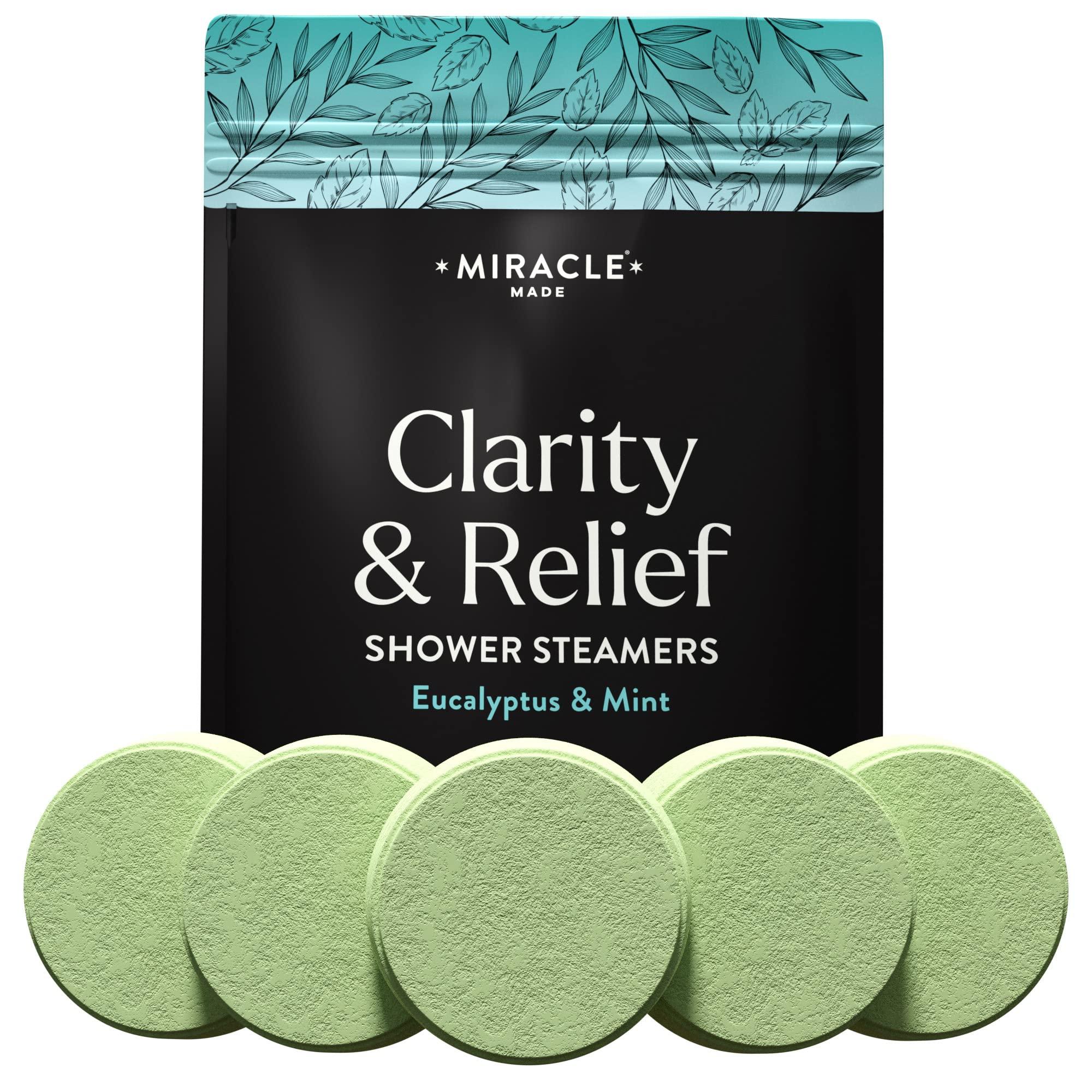 Miracle Made Aromatherapy Shower Steamers - Eucalyptus & Mint (15 ...