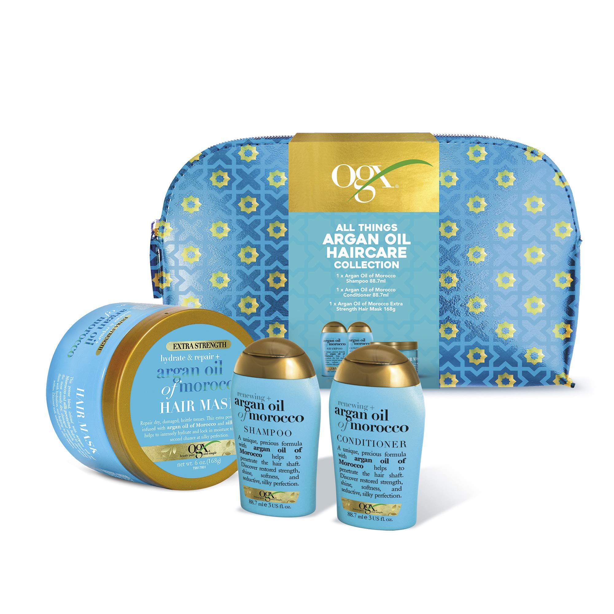 OGX Argan Oil of Morocco Hair Care Gift Set - Shampoo, Conditioner