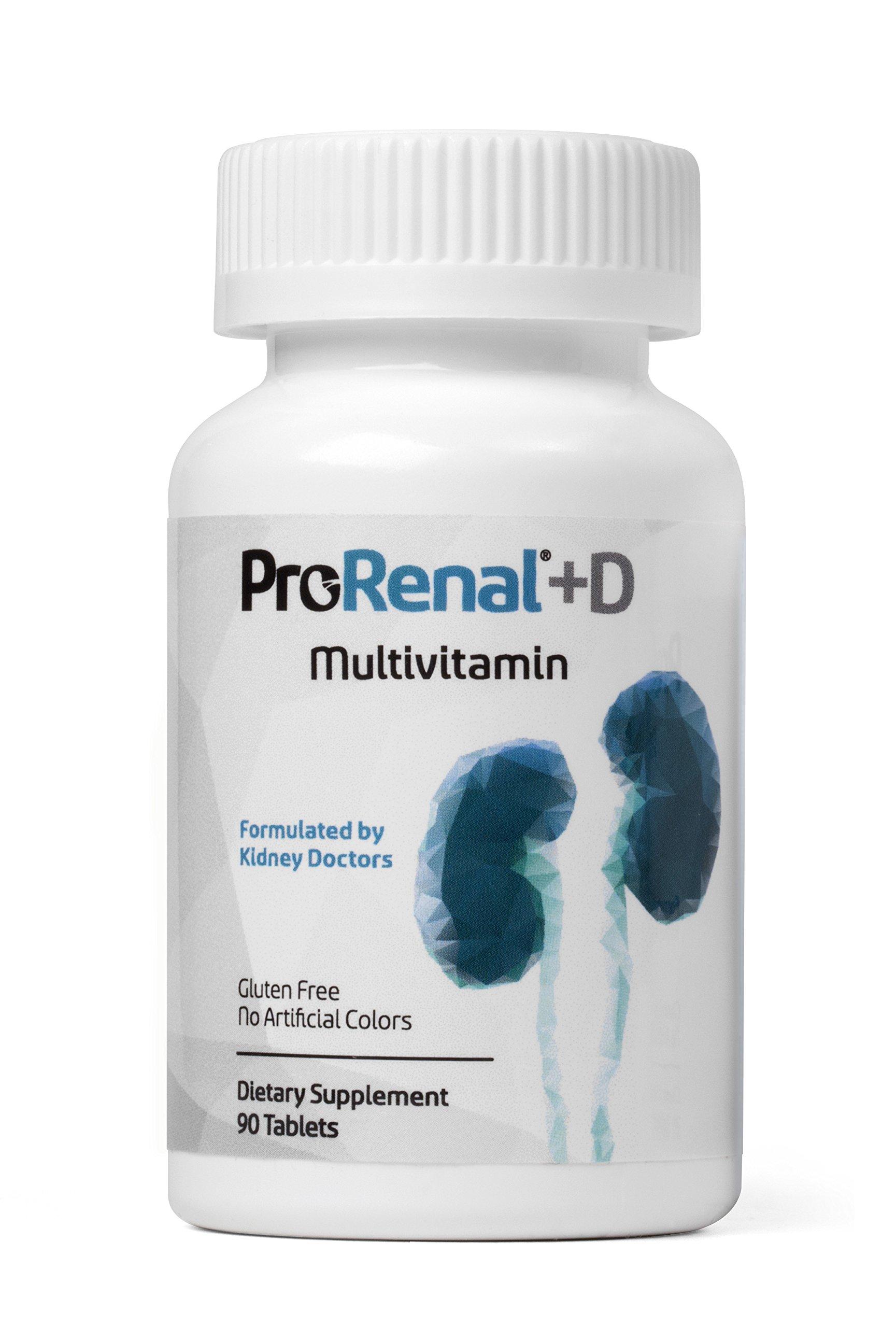 Prorenal Nephroceuticals ProRenal+D Kidney Multivitamins - 90-Day Supply for ...